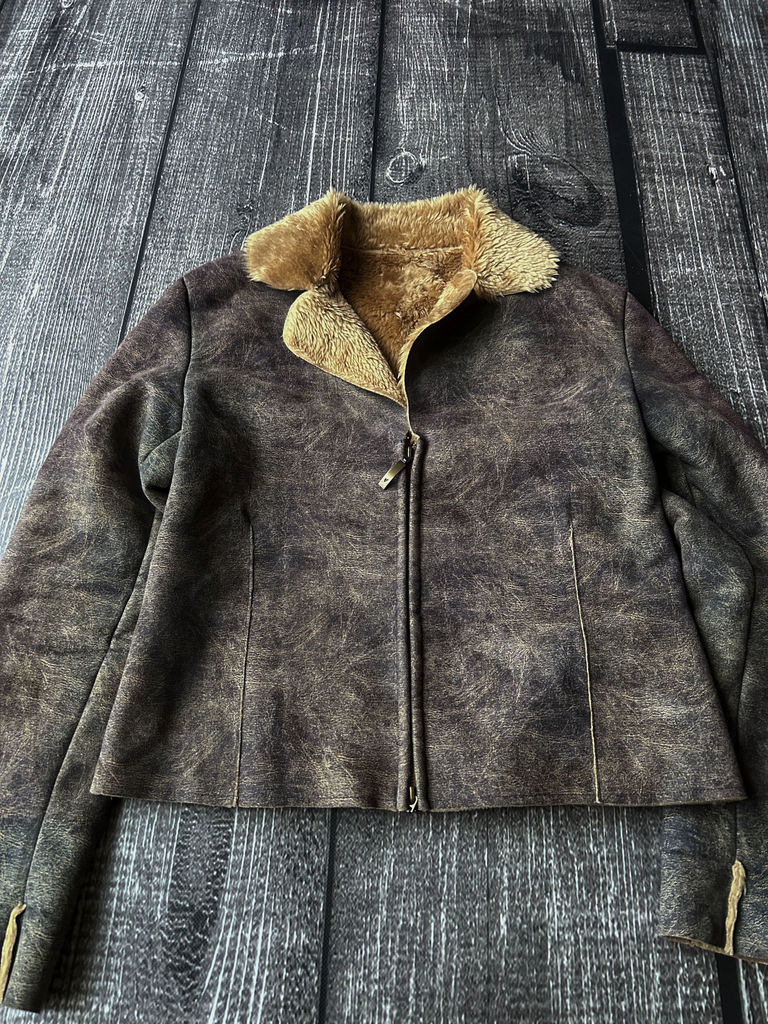 Japanese Brand VTG Avant Garde If Six Was Nine Style Fur Leather Jacket 90s Size US S / EU 44-46 / 1 - 7 Thumbnail