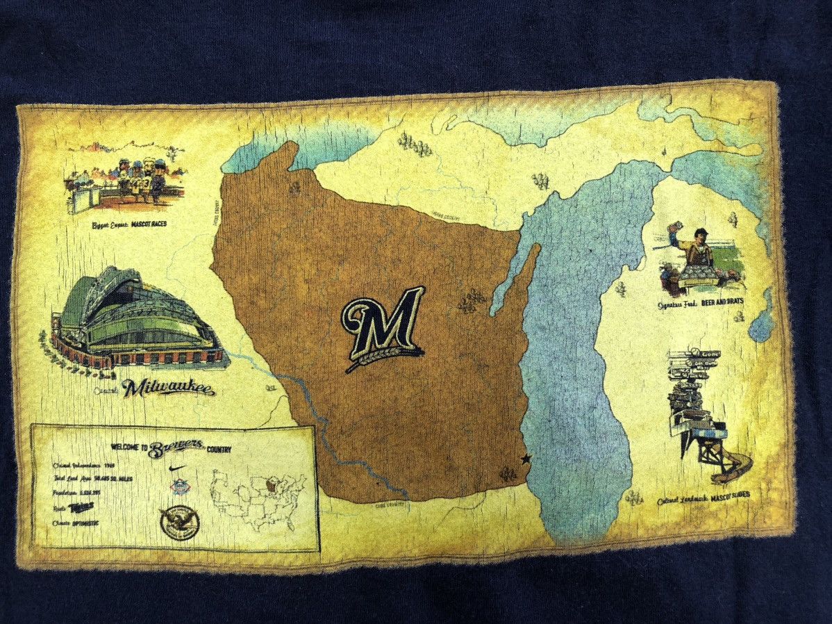 MLB Nike Milwaukee MLB T-Shirt Size US M / EU 48-50 / 2 - 15 Thumbnail