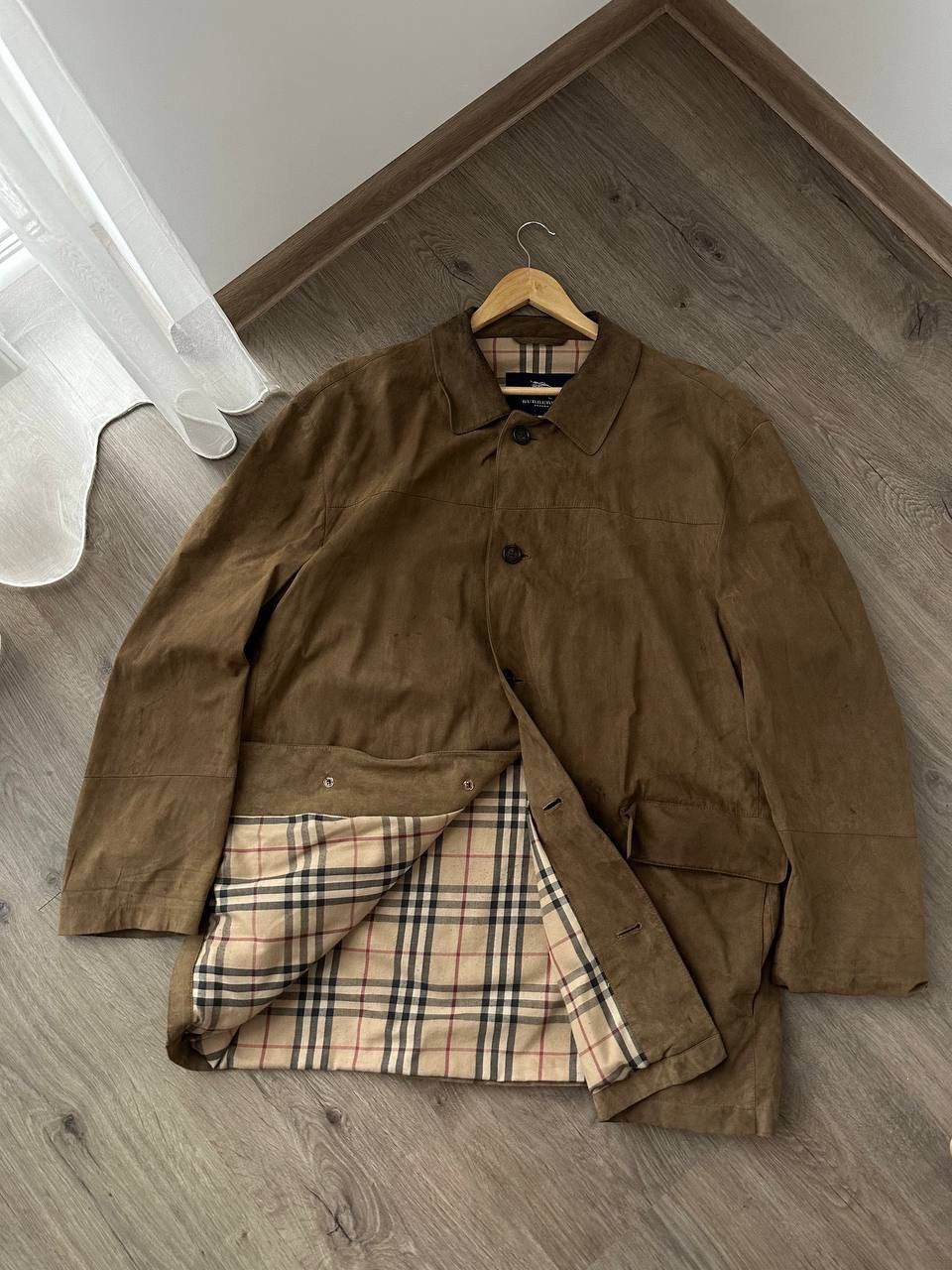 Burberry × Vintage Vintage Burberry Nova Check Brown Coats Jacket Size US L / EU 52-54 / 3 - 5 Thumbnail