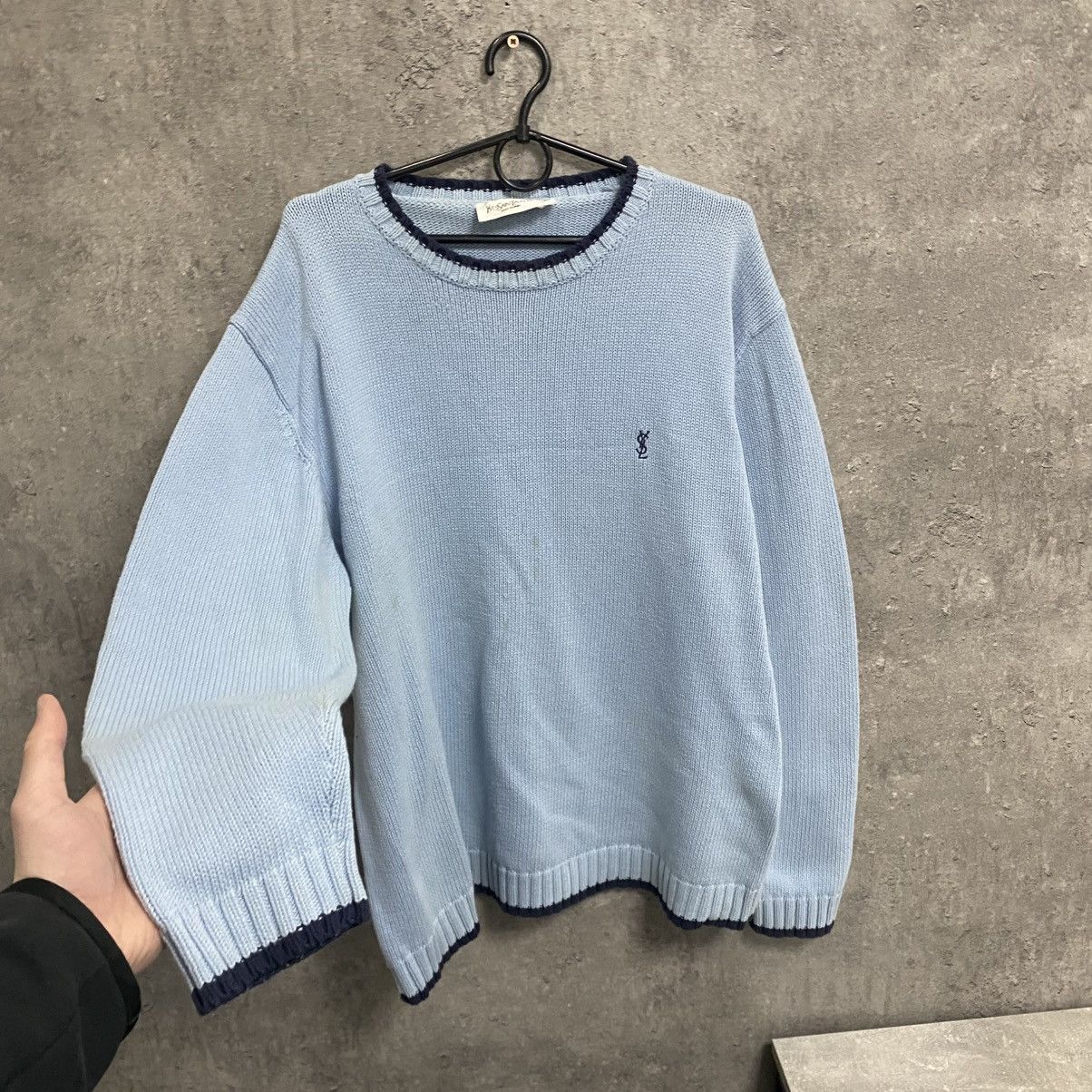 Yves Saint Laurent Vintage YSL Sweater Knit Yves Saint Laurent Heavy Sweater Size US L / EU 52-54 / 3 - 2 Thumbnail