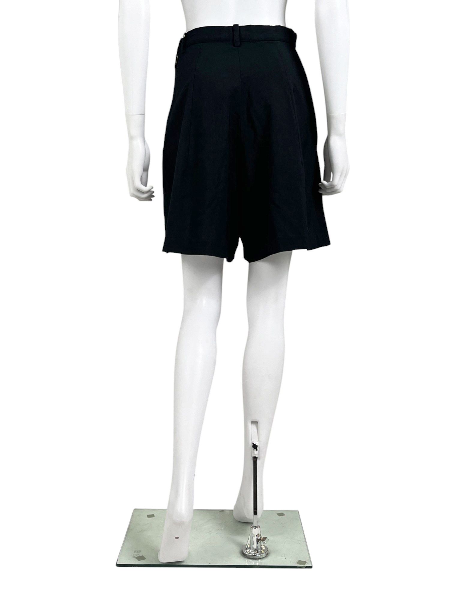 Yohji Yamamoto 2000's Low Rise Black Wool Shorts Size 28" / US 6 / IT 42 - 3 Thumbnail