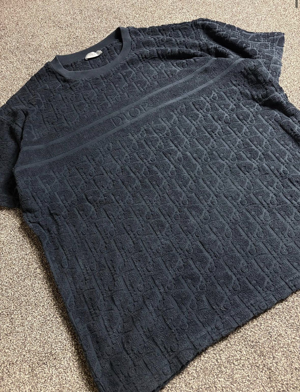 Dior Christian Dior Oblique Towelling T Shirt Size US M / EU 48-50 / 2 - 3 Thumbnail