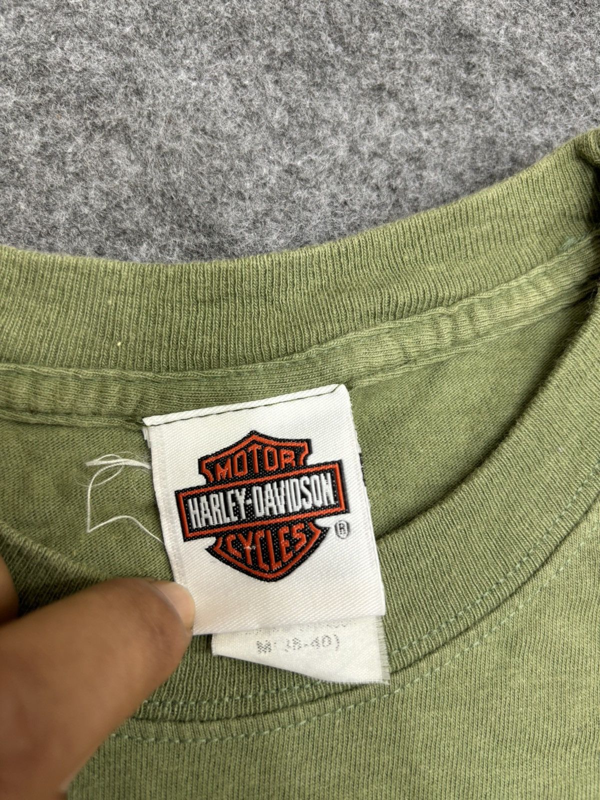 Harley Davidson 💥Vintage💥90s Harley Davidson War WLA-45 Bike Shirt F575 Size US M / EU 48-50 / 2 - 6 Thumbnail