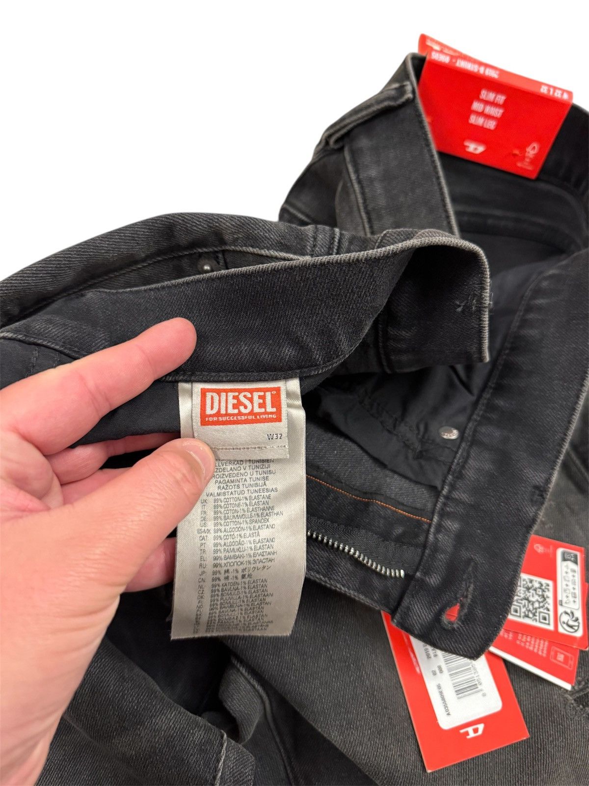 Diesel 🔥295$ Diesel 2019 D-Strukt Trou Jeans/Diesel Strukt Jeans Size US 32 / EU 48 - 10 Thumbnail