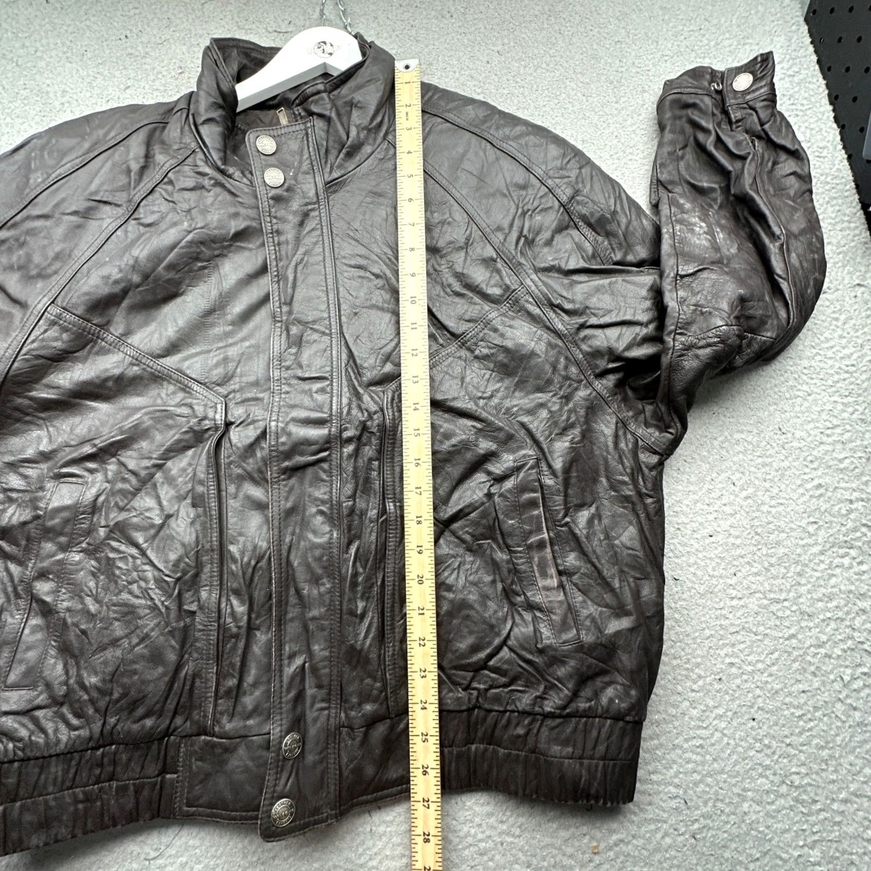 Vintage VINTAGE Wilsons The Leather Experts Thinsulate Full Zip Bomber Jacket Men XL Lined Black Size US XL / EU 56 / 4 - 6 Thumbnail