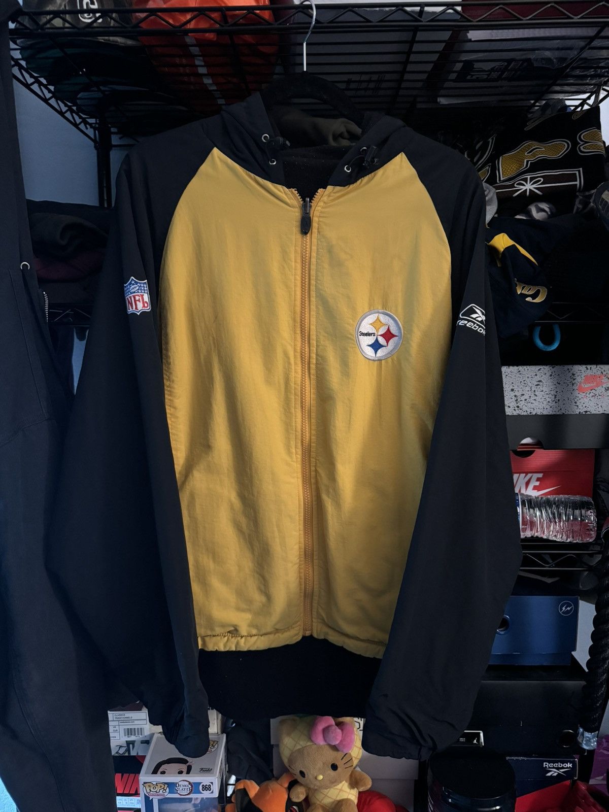 NFL × Reebok × Vintage Reebok NFL Steelers Reversible Jacket Vintage Size US L / EU 52-54 / 3 - 2 Thumbnail