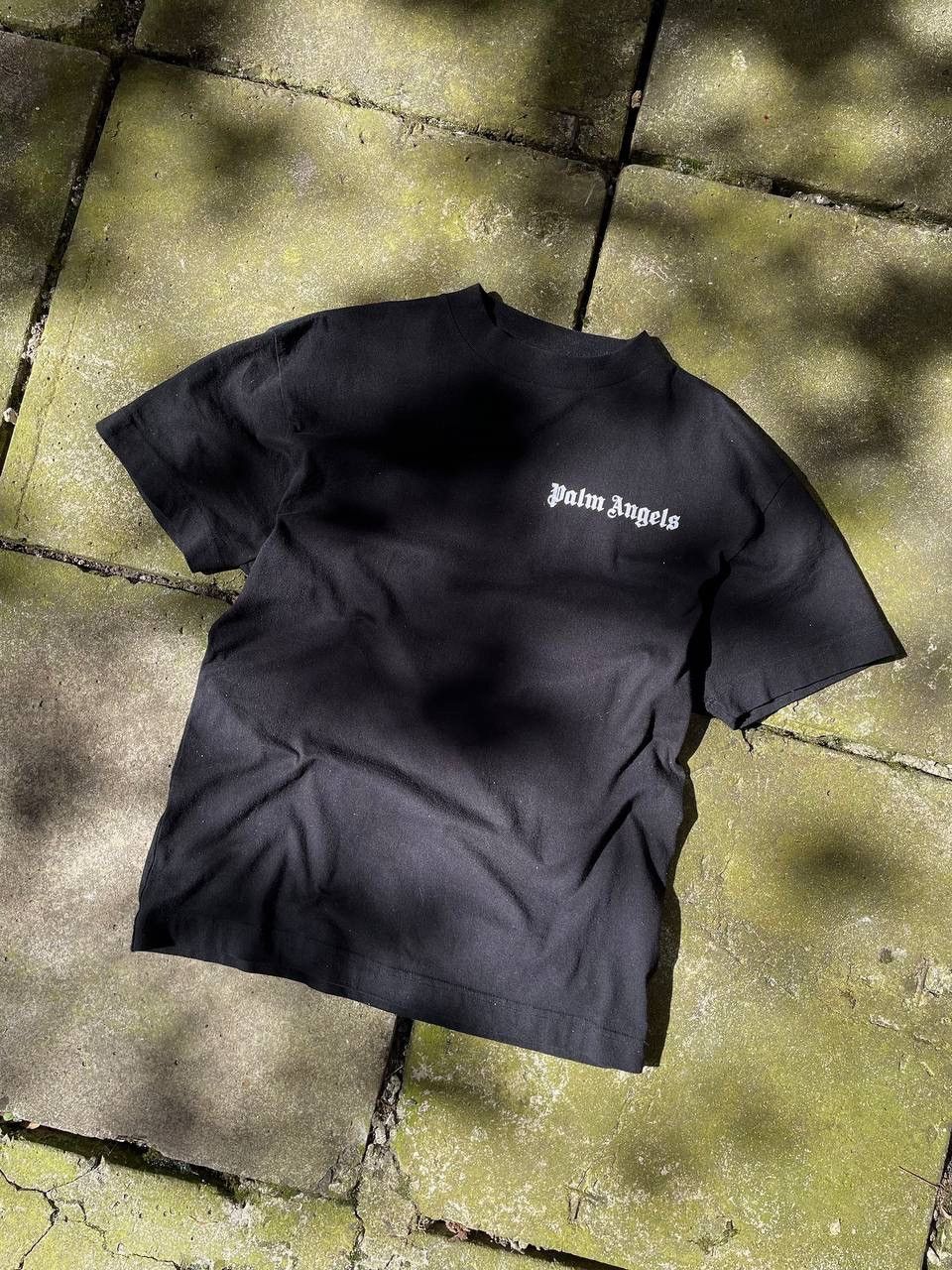 image of Designer Palm Angels Basic T-Shirt in Black, Men's (Size Medium)