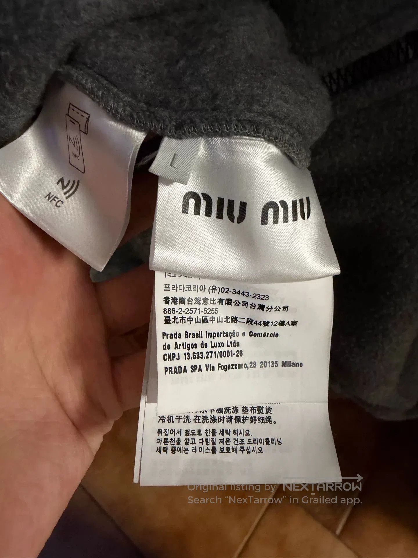 Miu Miu gray fleece zip vest size L. Size L / US 10 / IT 46 - 4 Thumbnail