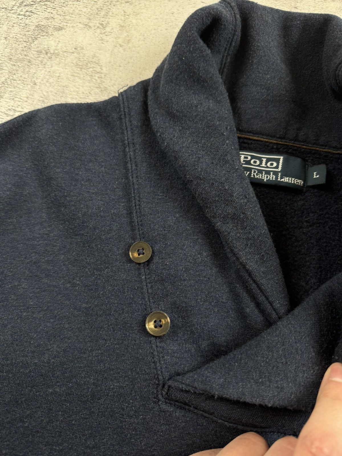 Polo Ralph Lauren Ralph Lauren Cowl Neck Cardigan Collar Sweatshirt Pullover Size US L / EU 52-54 / 3 - 9 Thumbnail