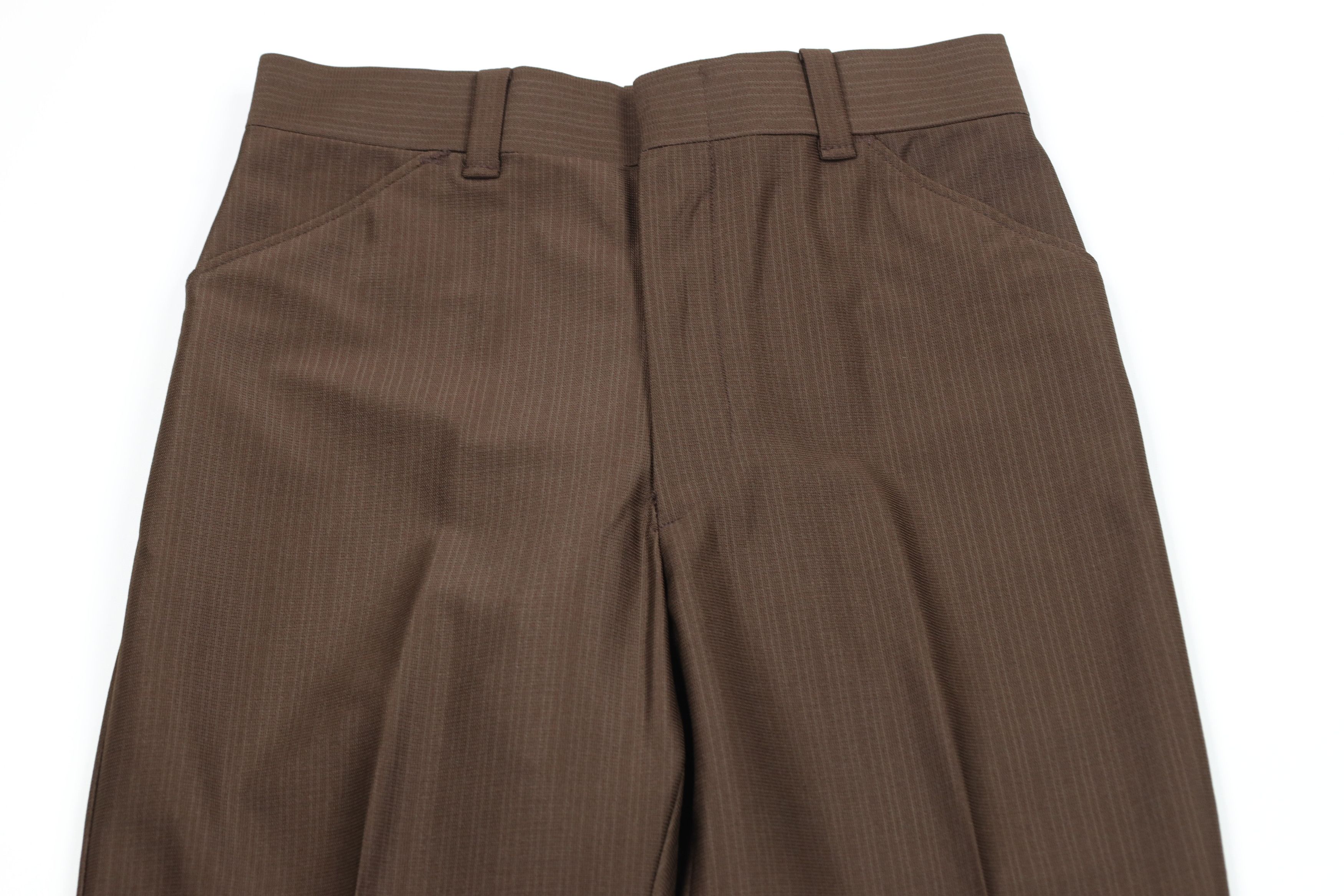 Vintage Vintage 70s Streetwear Knit Bell Bottoms Pants Brown USA Size US 30 / EU 46 - 2 Thumbnail