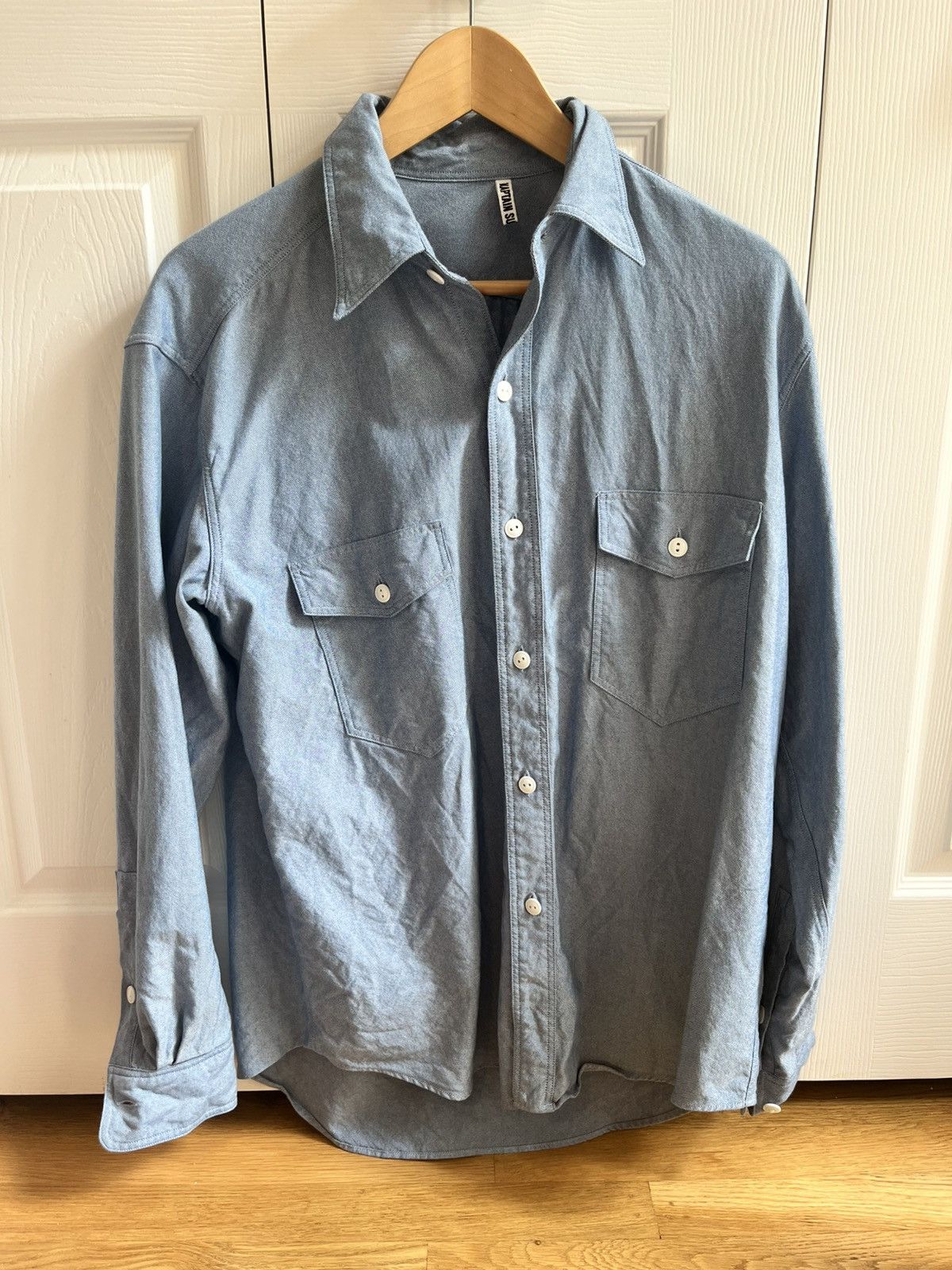 Kaptain Sunshine Kaptain Chambray Long Sleeve Work Shirt Size US M / EU 48-50 / 2 - 1 Thumbnail