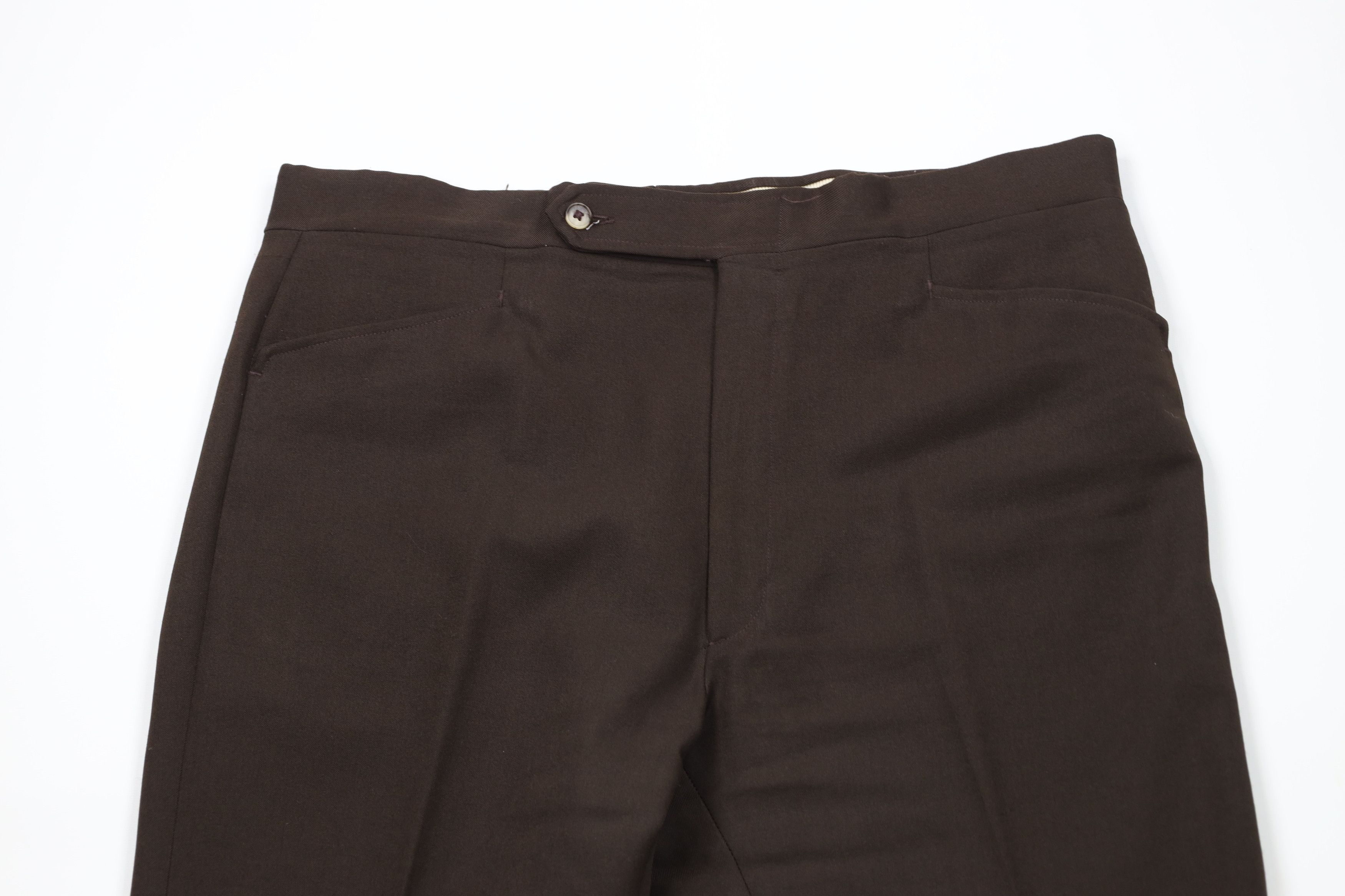Vintage Vintage 70s Streetwear Wide Leg Bell Bottoms Pants Brown USA Size US 38 / EU 54 - 2 Thumbnail