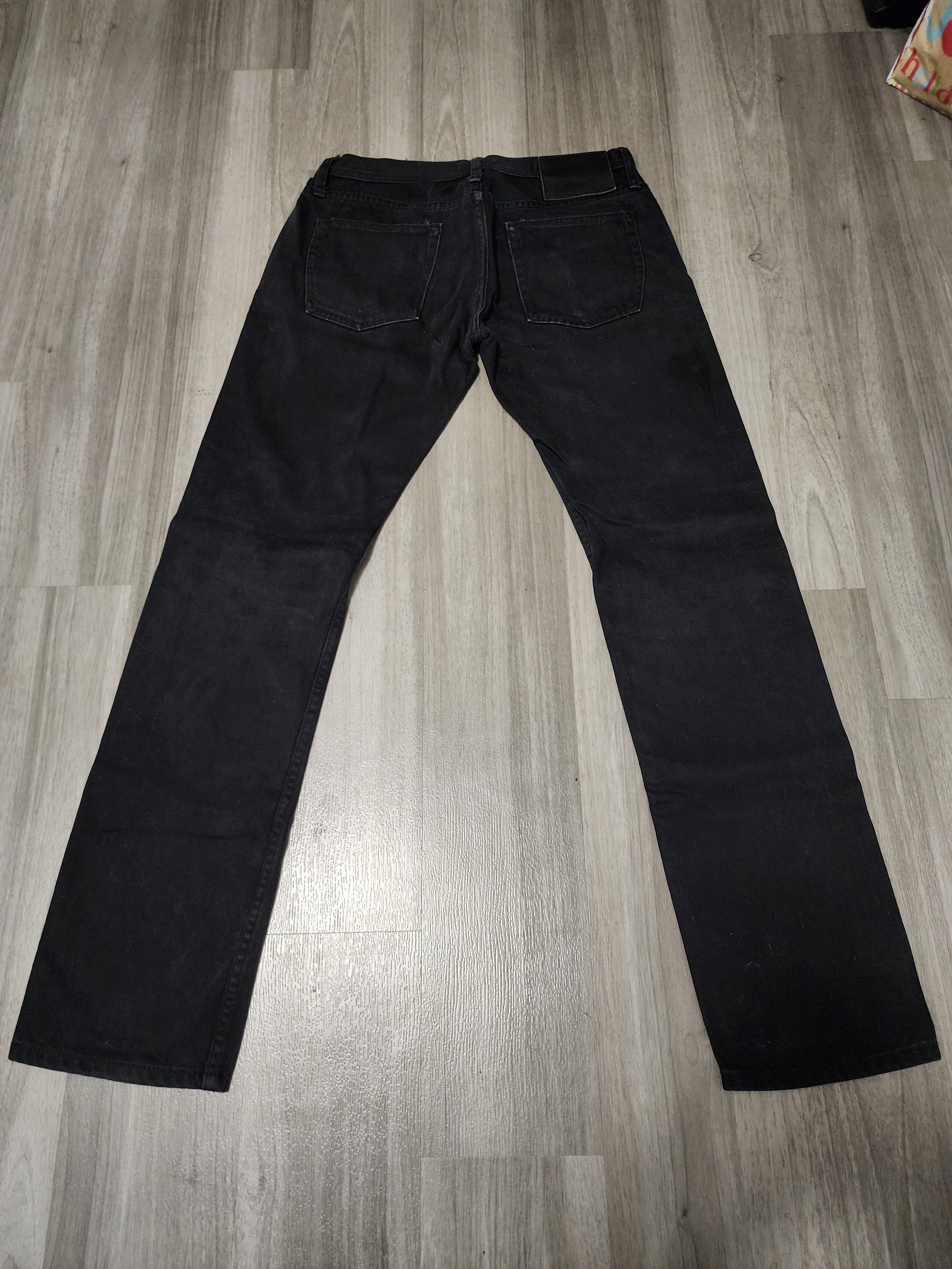 The Unbranded Brand UB255 Tapered Fit - 12.5oz Black Selvedge Chino Size US 31 - 2 Thumbnail