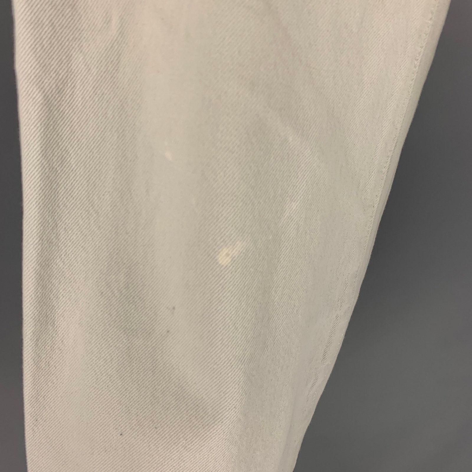 Vetements VETEMENTS Size 32 White Light Blue Cotton Button Fly Jeans Size US 32 / EU 48 - 6 Thumbnail