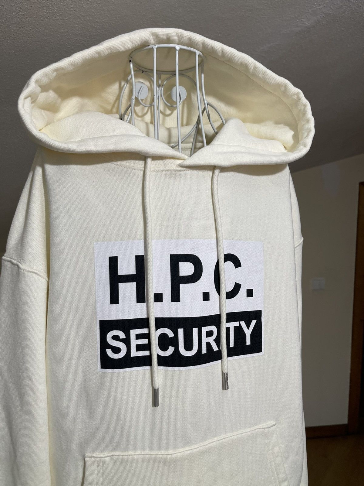 Heron Preston Heron Preston Security Logo Hoodie –White –FW23 - New-Size L Size US L / EU 52-54 / 3 - 3 Thumbnail