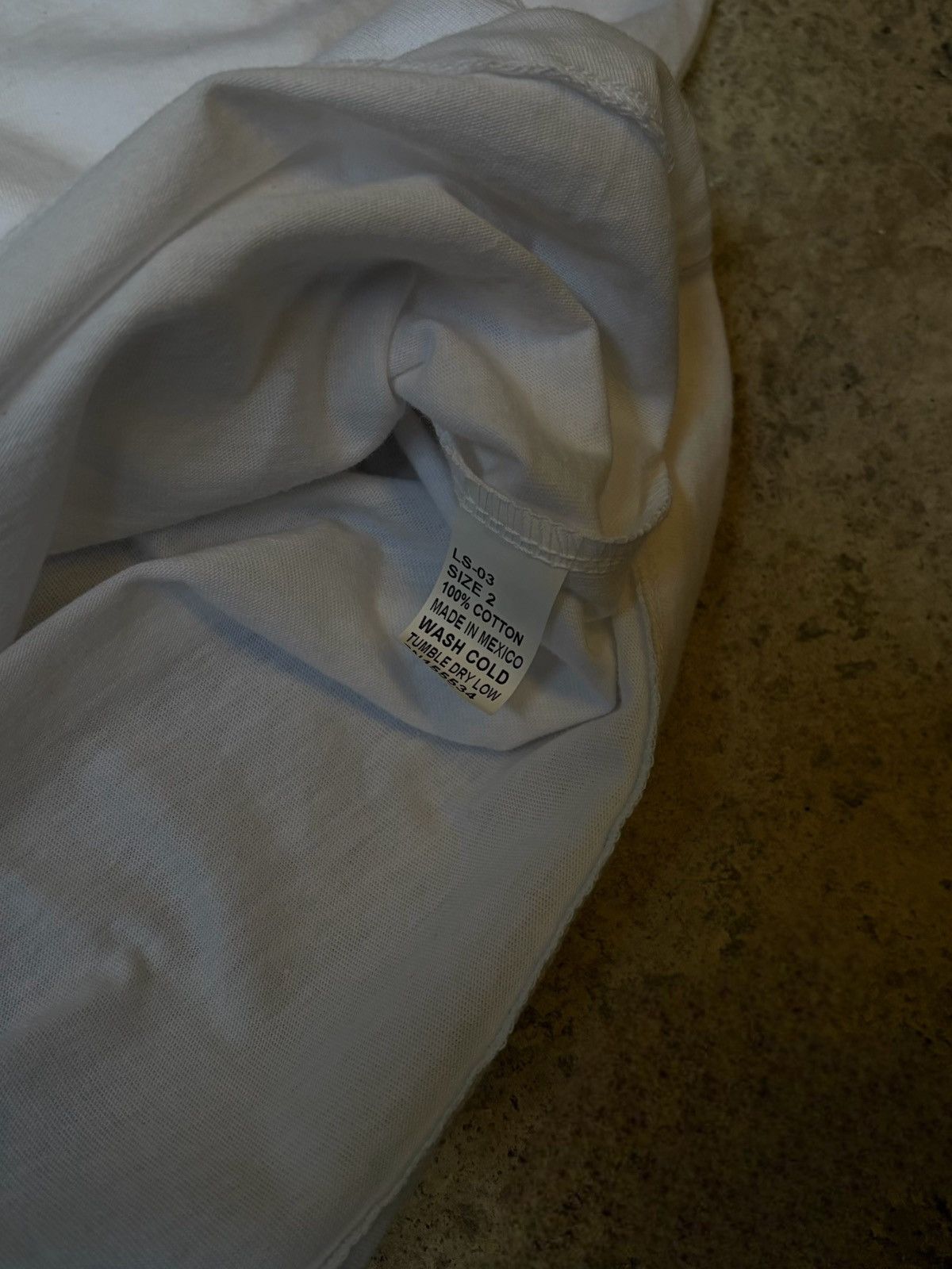 Yeezy YZY LS-03 White Longsleeve Tee (Mexico Concert Merch) Size US M / EU 48-50 / 2 - 3 Thumbnail