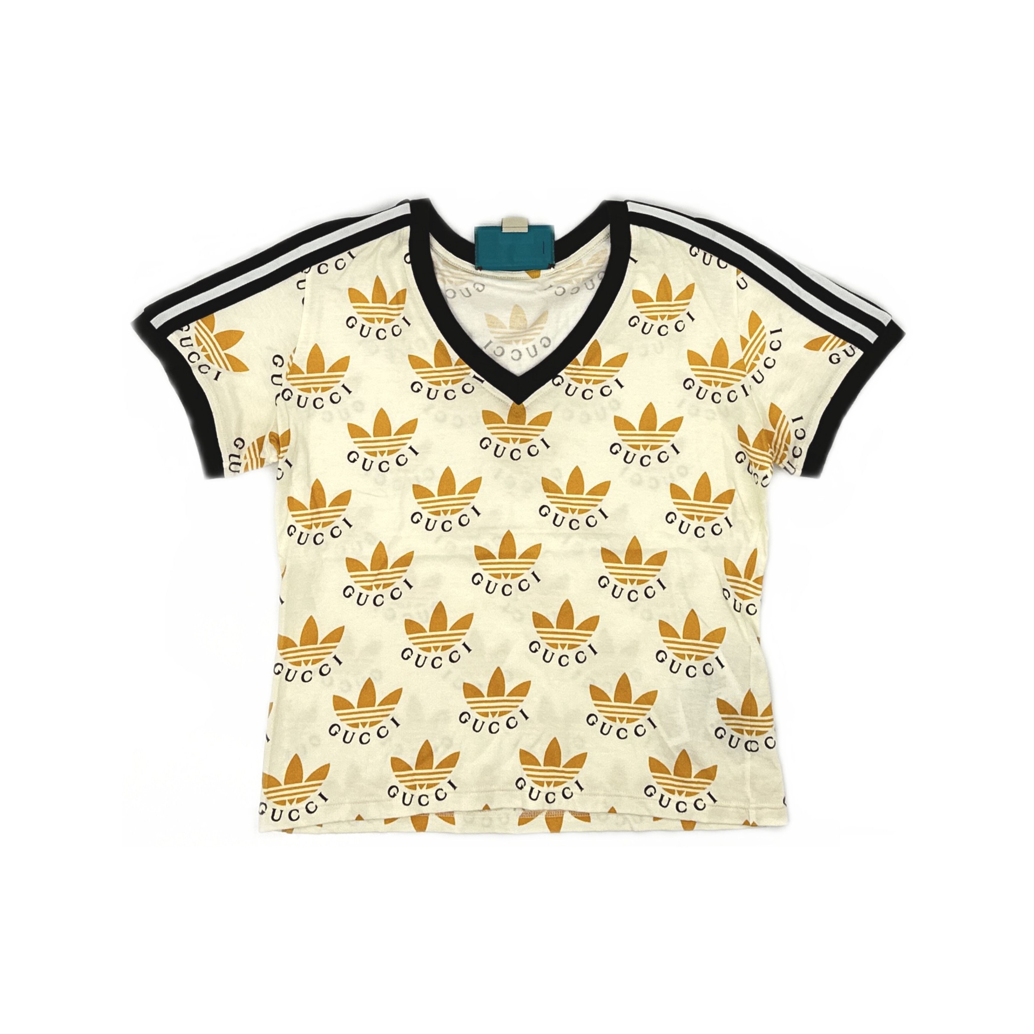 Gucci Gucci x Adidas Logo T-Shirt Size S Size US S / EU 44-46 / 1 - 1 Thumbnail