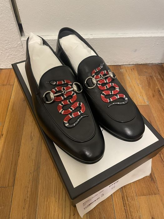 Leather loafer with on sale kingsnake