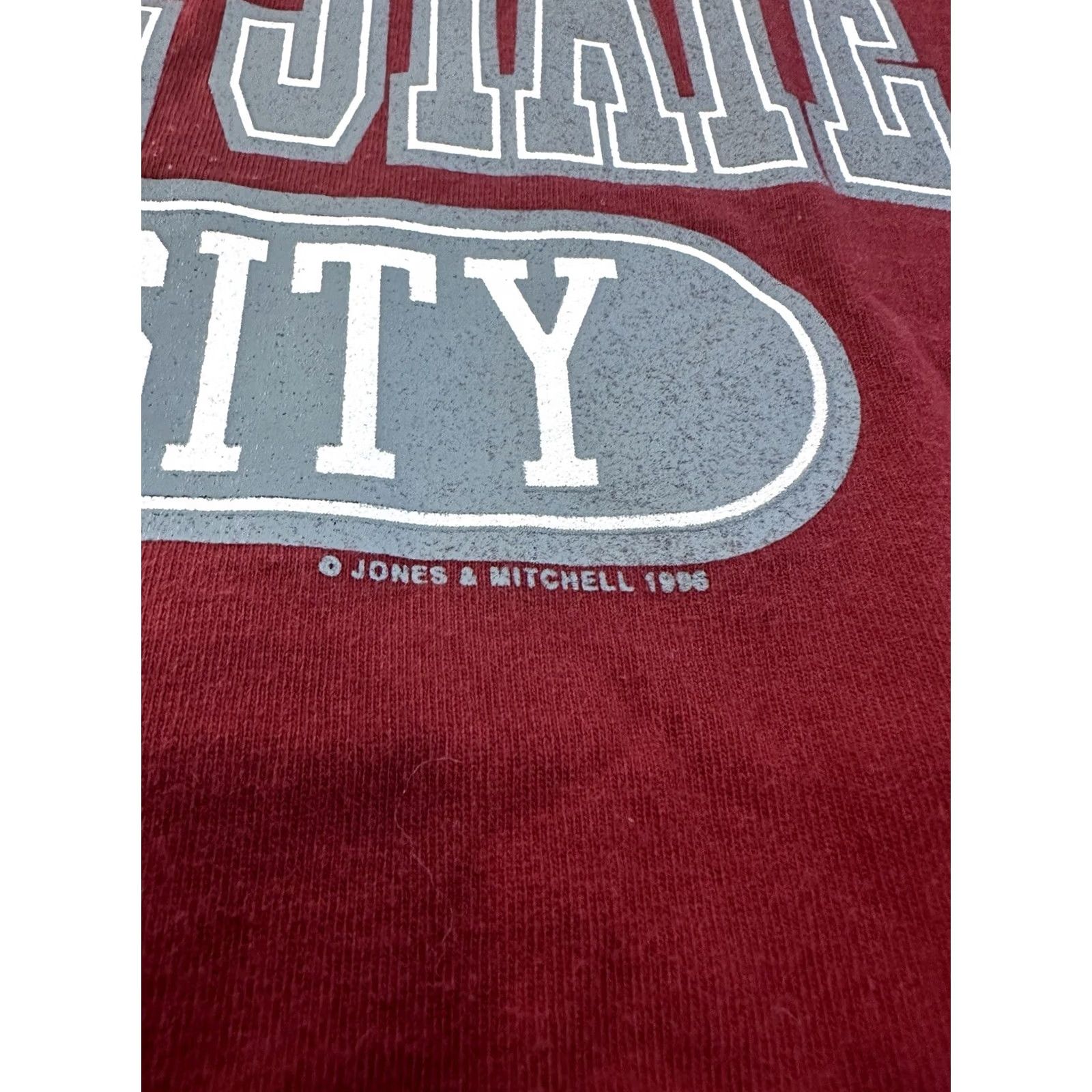 Vintage VINTAGE Shawnee State University Shirt XL Red 90s 1996 Mens Size US XL / EU 56 / 4 - 2 Thumbnail