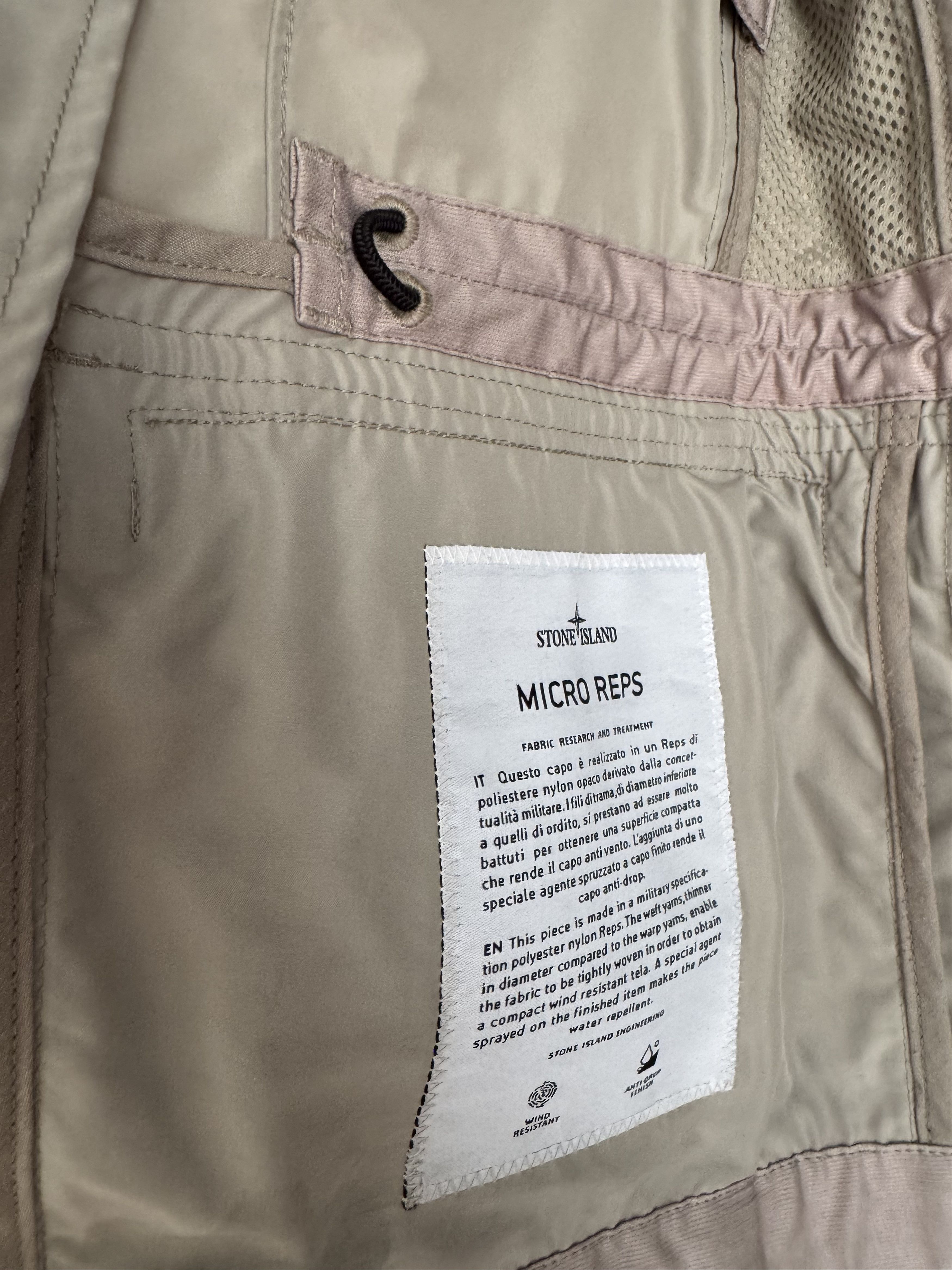 Stone Island Stone Island Micro Reps M65 Field Jacket Cream Vintage Size US M / EU 48-50 / 2 - 9 Thumbnail