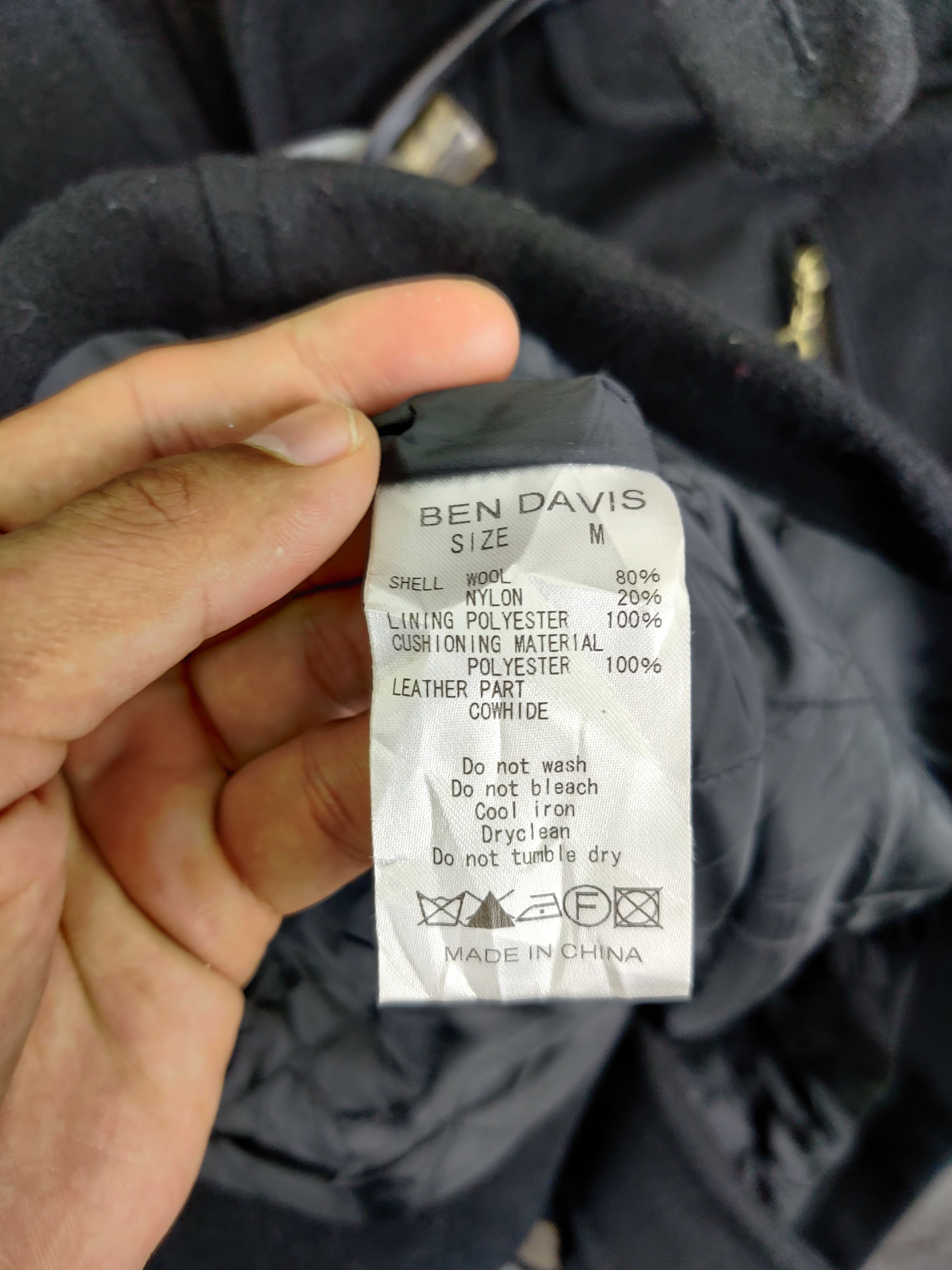 Ben Davis Vintage Ben Davis Wool Duffle Hooded Coat Size US M / EU 48-50 / 2 - 18 Thumbnail