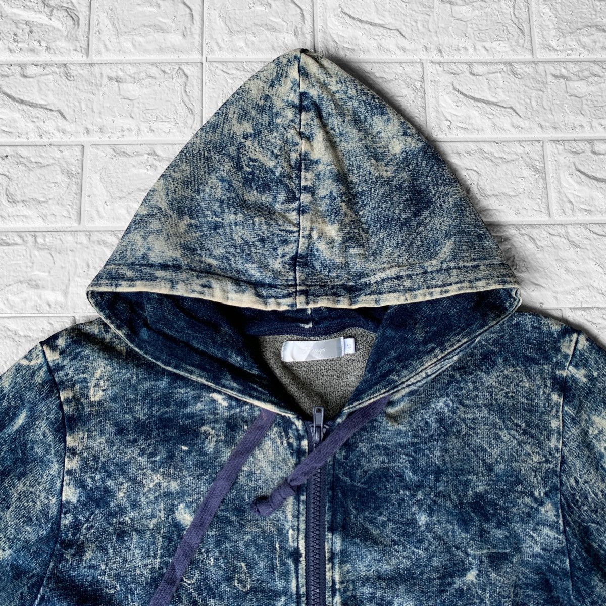 GOSTAR DE FUGA × Japanese Brand Rings Acid Wash Zipper Hoodie Size US S / EU 44-46 / 1 - 5 Thumbnail