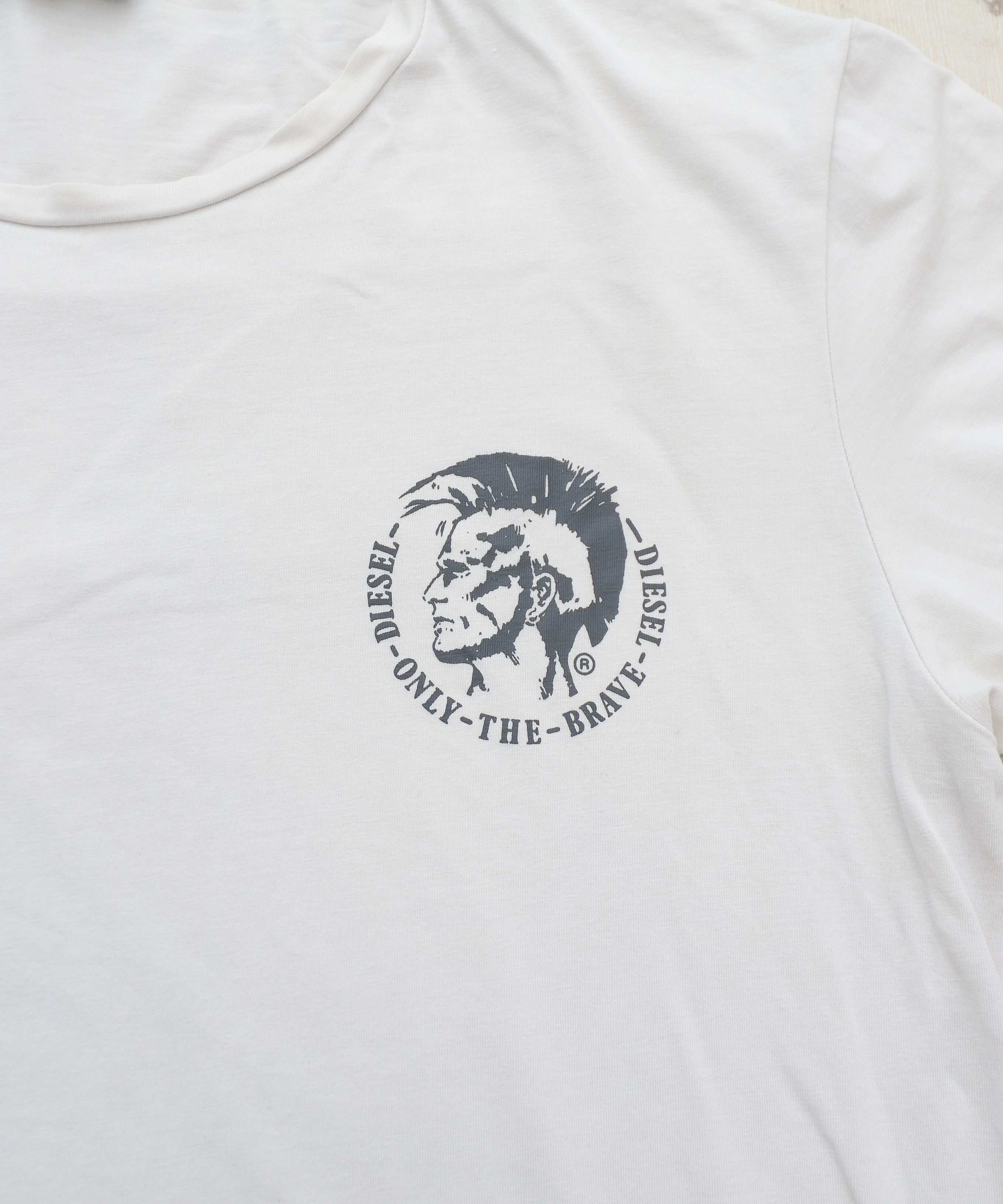 Diesel Y2K Diesel Logo T-shirt White sz L Punk Avant Garde Size US L / EU 52-54 / 3 - 7 Thumbnail