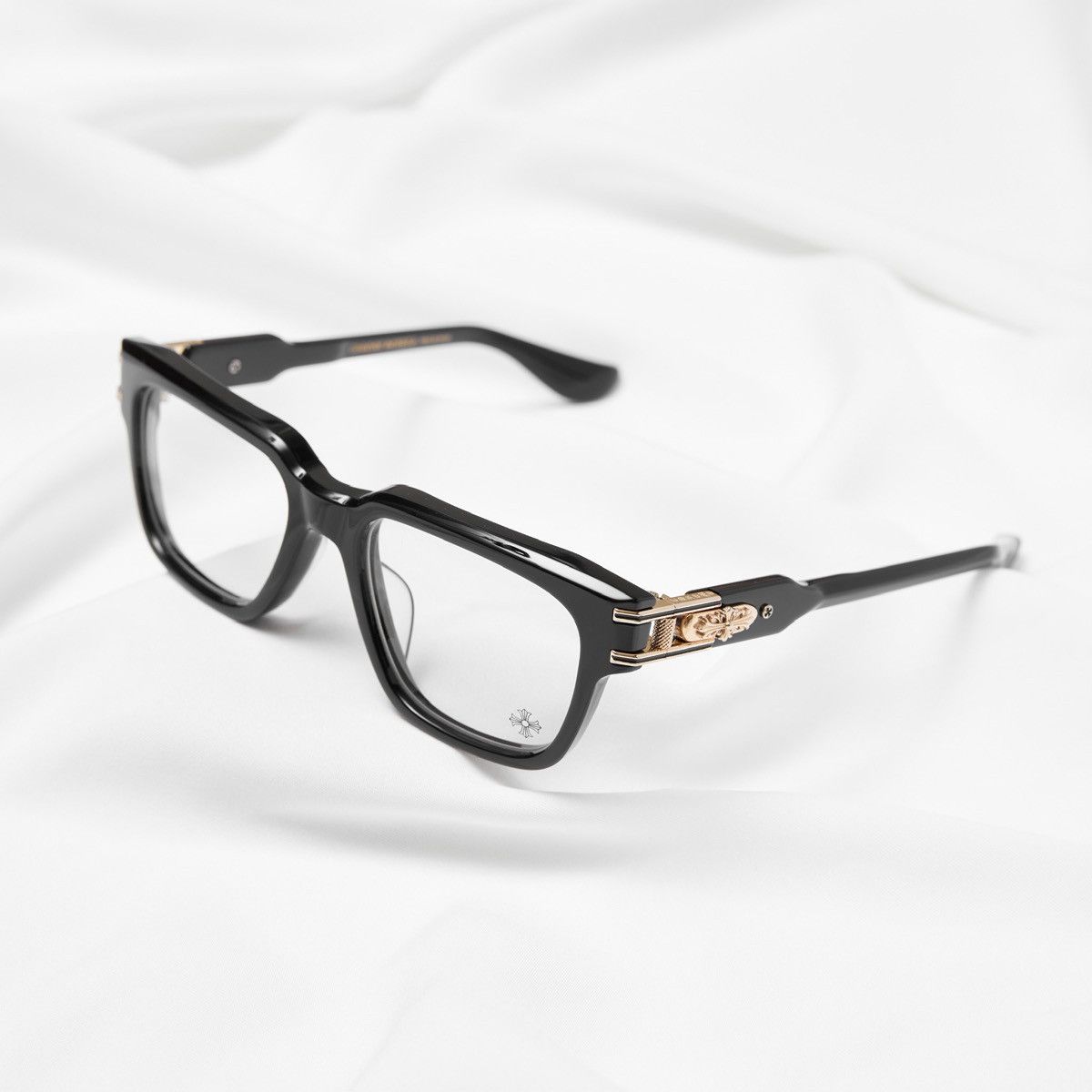 Chrome Hearts CHROME HEARTS BULGE BLACK GOLD PLATED GLASSES Size ONE SIZE - 1 Thumbnail