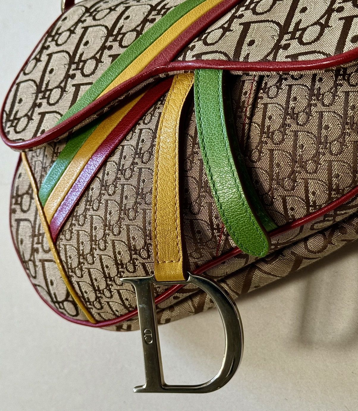 Dior Rare Dior - John Galliano - 2004 - Rasta Saddle Bag Size ONE SIZE - 4 Thumbnail
