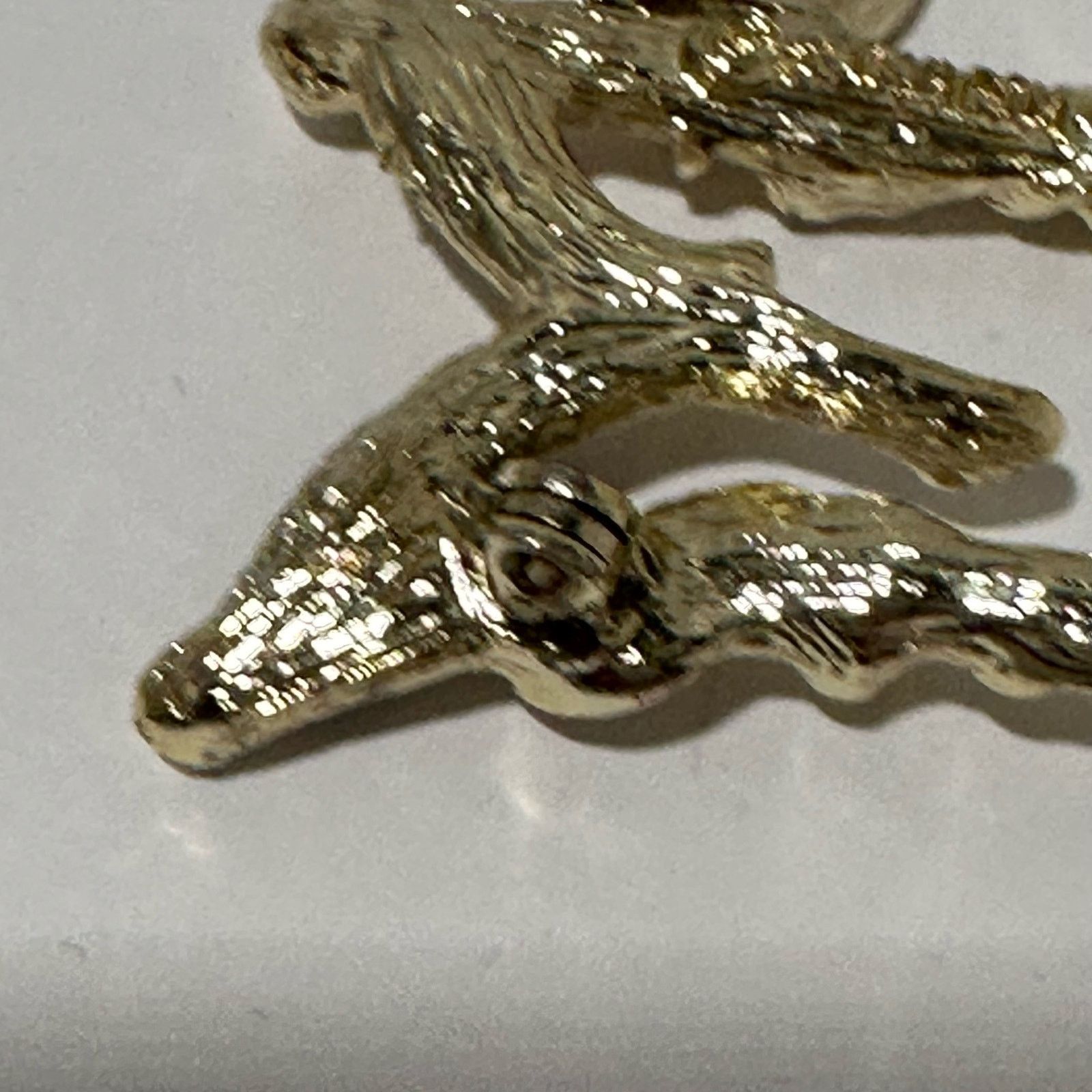 Vintage Sarah Coventry Brooch LETTER M Bamboo Twig Vintage Initial M Size ONE SIZE - 4 Thumbnail
