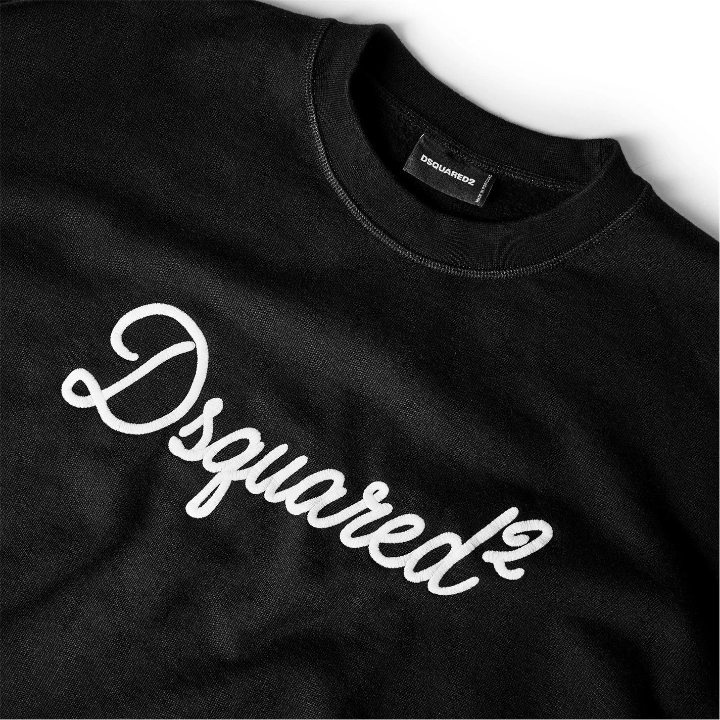 Dsquared2 o1g2r1mq0426 Big Signature Crew Sweatshirt in Black Size US XL / EU 56 / 4 - 4 Thumbnail
