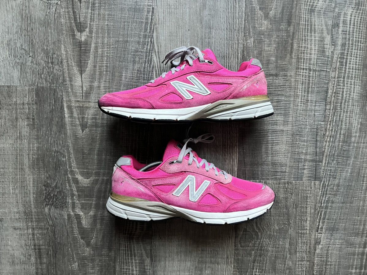 New Balance × Vintage NEW BALANCE • 990V4 "2018 Pink Ribbon" (12M) Size US 12 / EU 45 - 1 Thumbnail