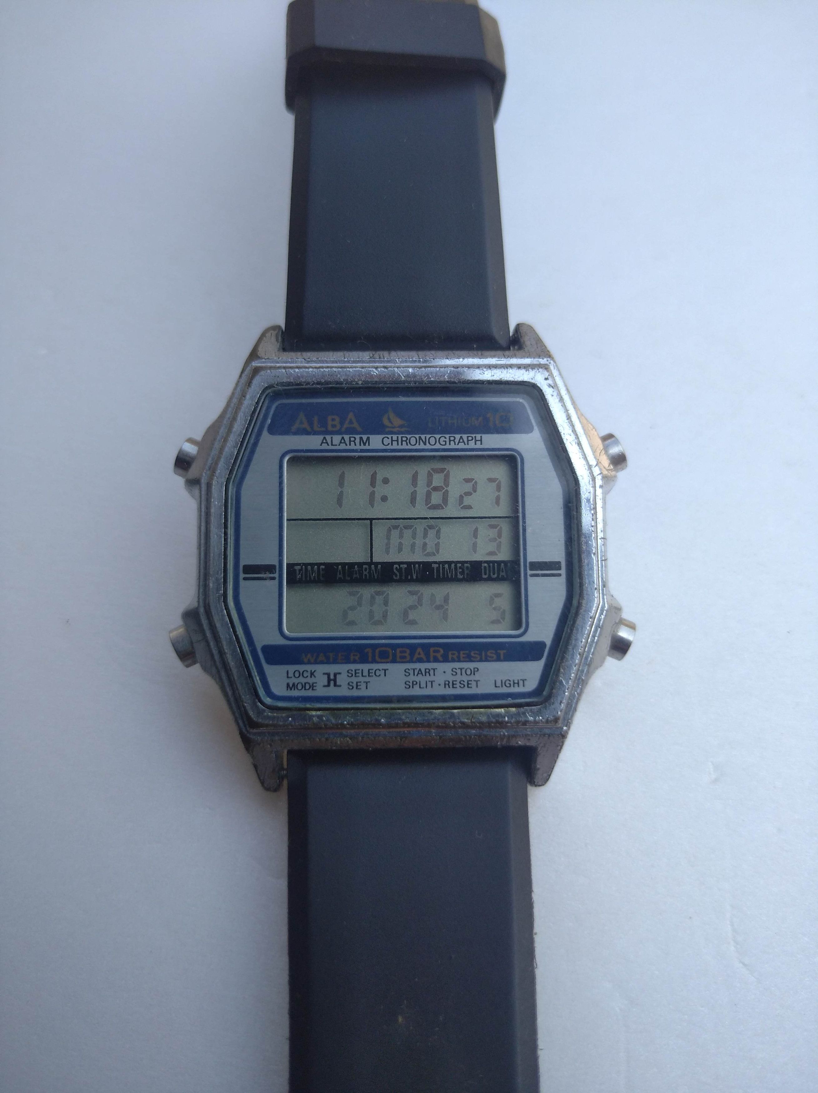 image of Seiko Alba Quarz W041-5030 Digital Watch, Men's