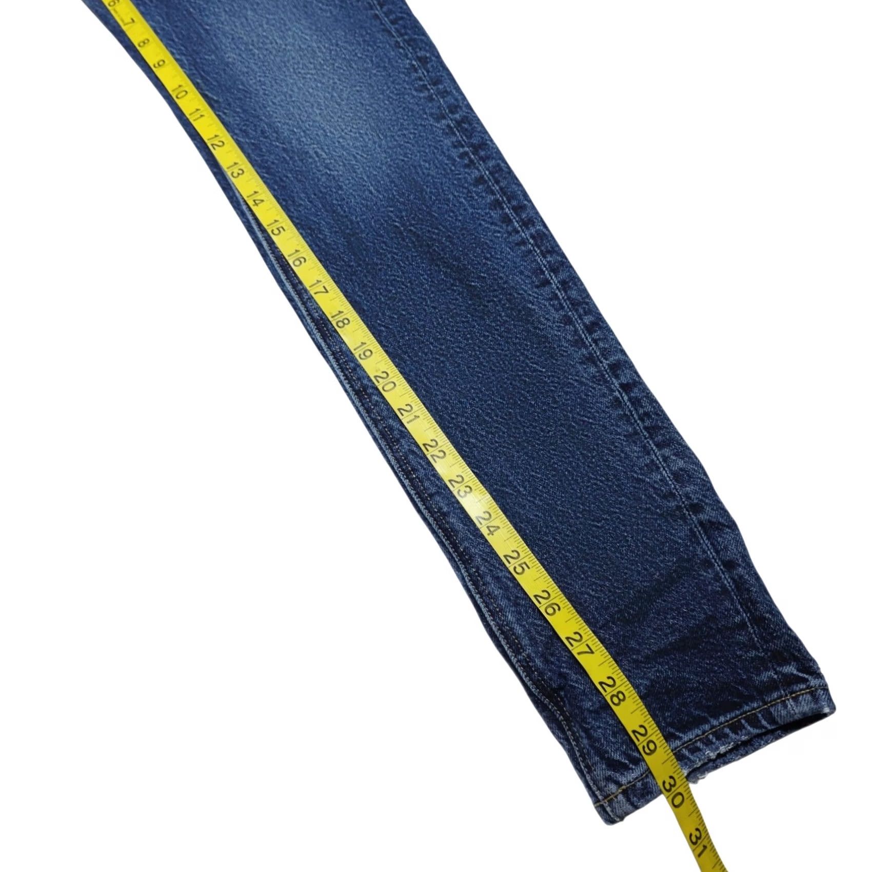 American Eagle Outfitters AMERICAN EAGLE Jeans Womens Size 0 Acid Wash 90s Skinny Stretch Blue Denim Jegging Regular Rise Women Size 25" / US 0 / IT 36 - 7 Thumbnail