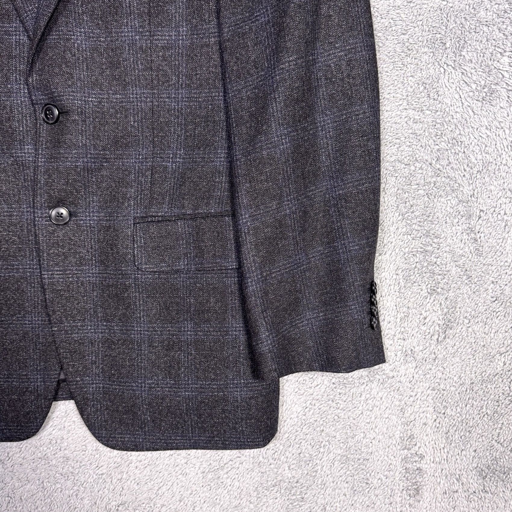 Joseph Abboud Joseph Abboud Blazer Men 38S Sport Tollegno 1900 Italy Wool Heritage Windowpane Size 38R - 2 Thumbnail