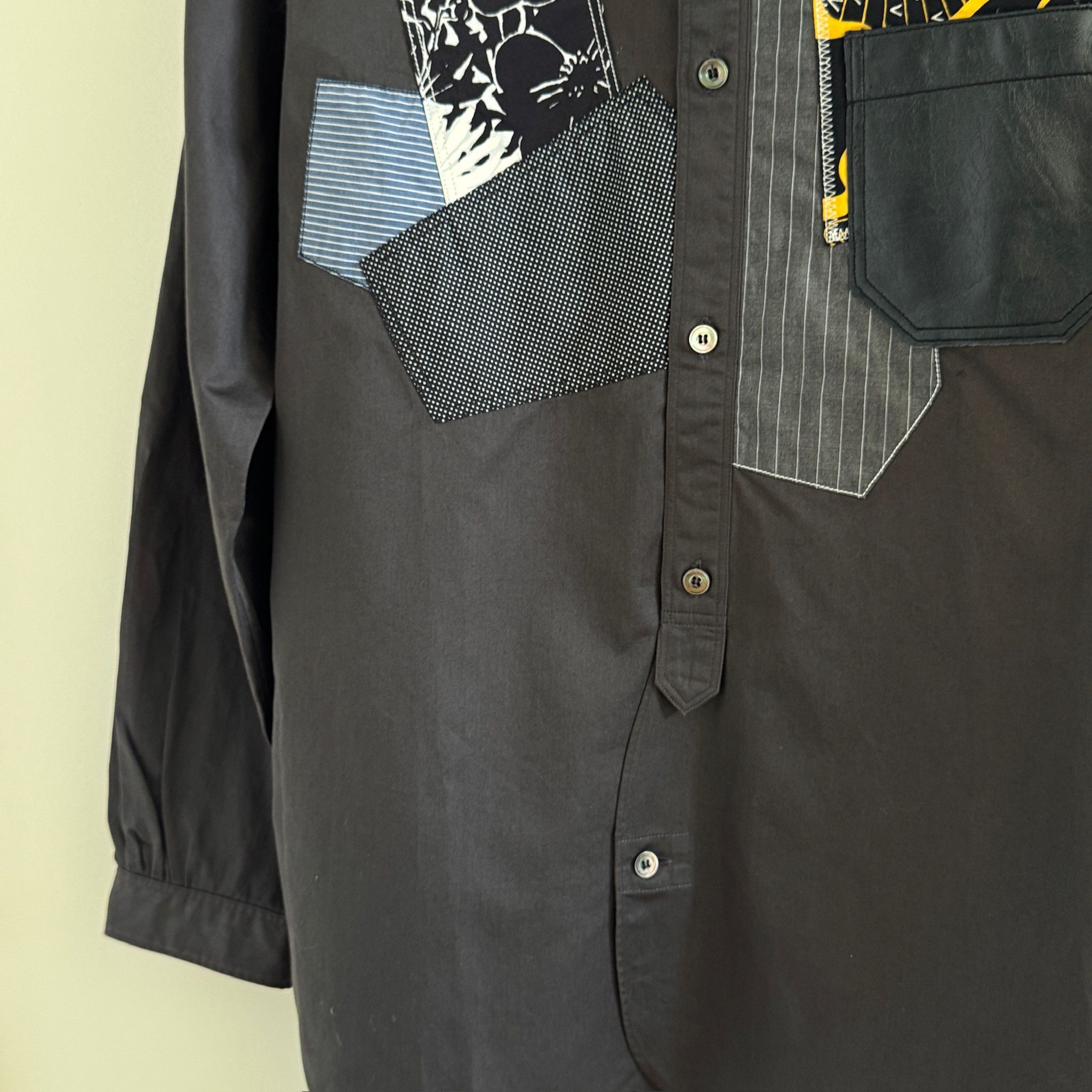 Comme des Garcons × Junya Watanabe Junya Watanable Comme des Garcons Patchwork Shirt Size US M / EU 48-50 / 2 - 5 Thumbnail