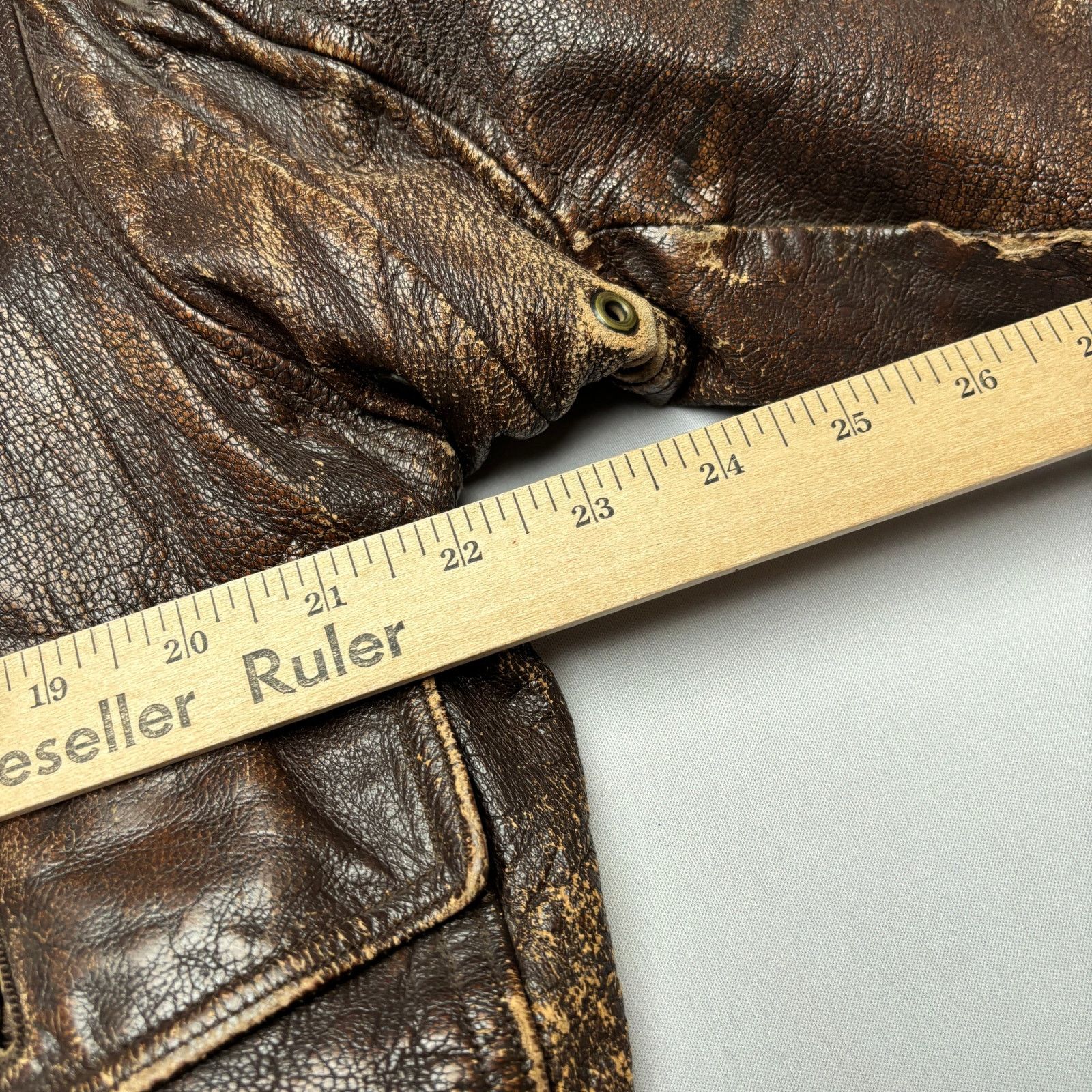 Vintage Vintage 50s USN G-1 Leather Flight Jacket L.W. Foste Size US M / EU 48-50 / 2 - 12 Thumbnail