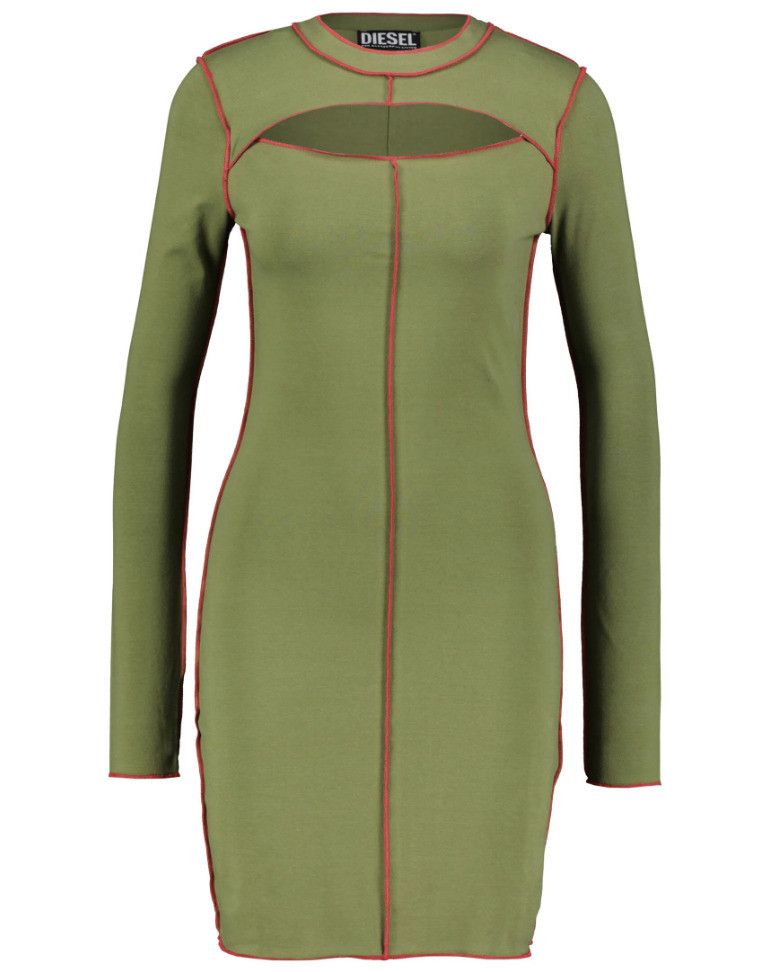Diesel Diesel D-Tinest Dress Green ( S ) Size S / US 4 / IT 40 - 3 Thumbnail