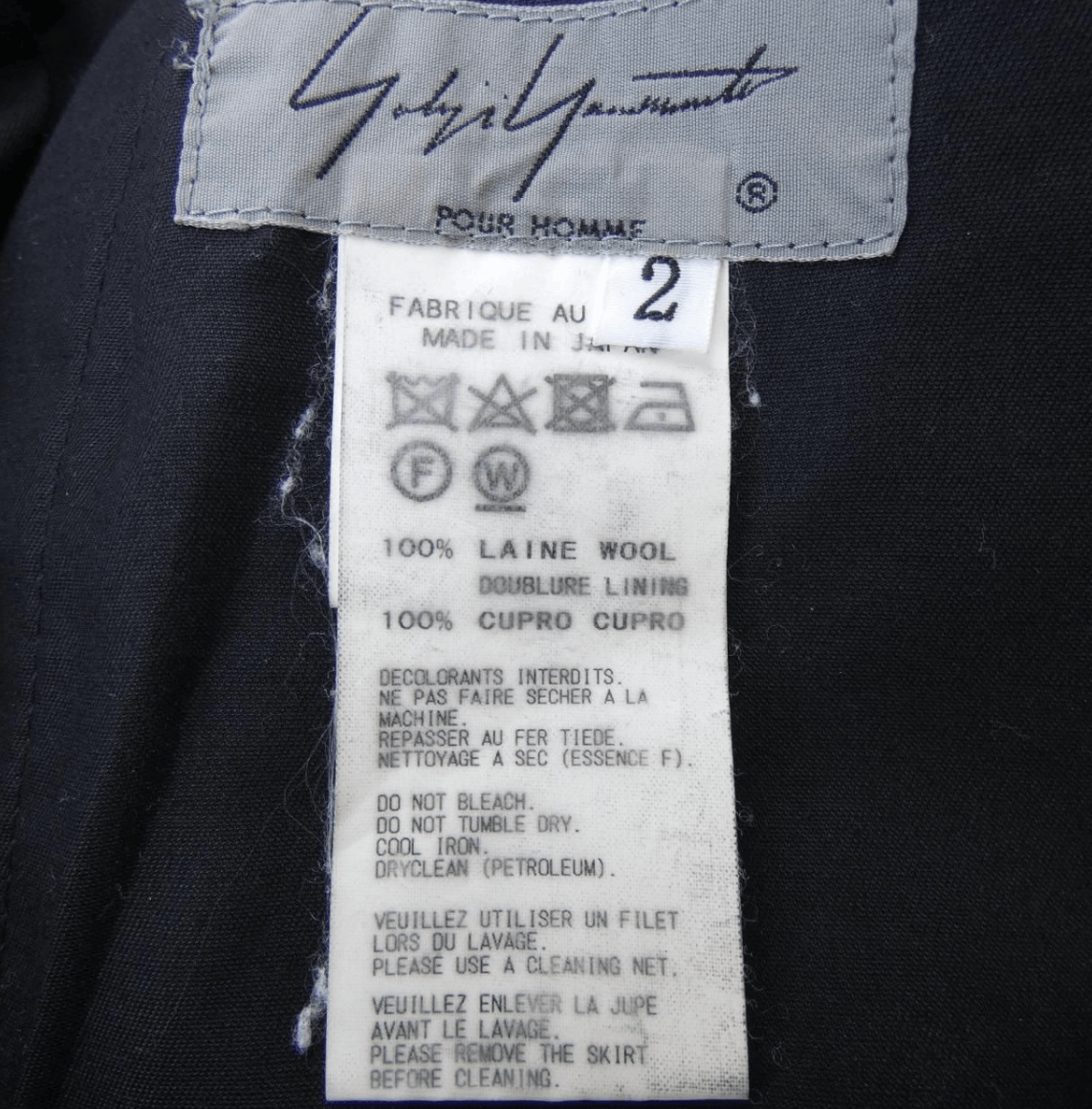 Yohji Yamamoto Yohji Yamamoto Pour Homme W/GABARDINE Back Pleats Slim Pants Size US 32 / EU 48 - 9 Thumbnail