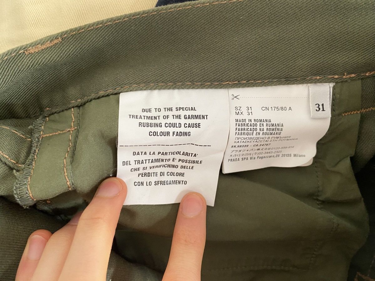 Prada 10ss contrast stitch trousers Size US 31 - 10 Thumbnail