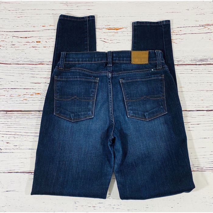 Lucky Brand Size 34 Dungarees by Gene Montesano Distressed Jeans USA Made 
