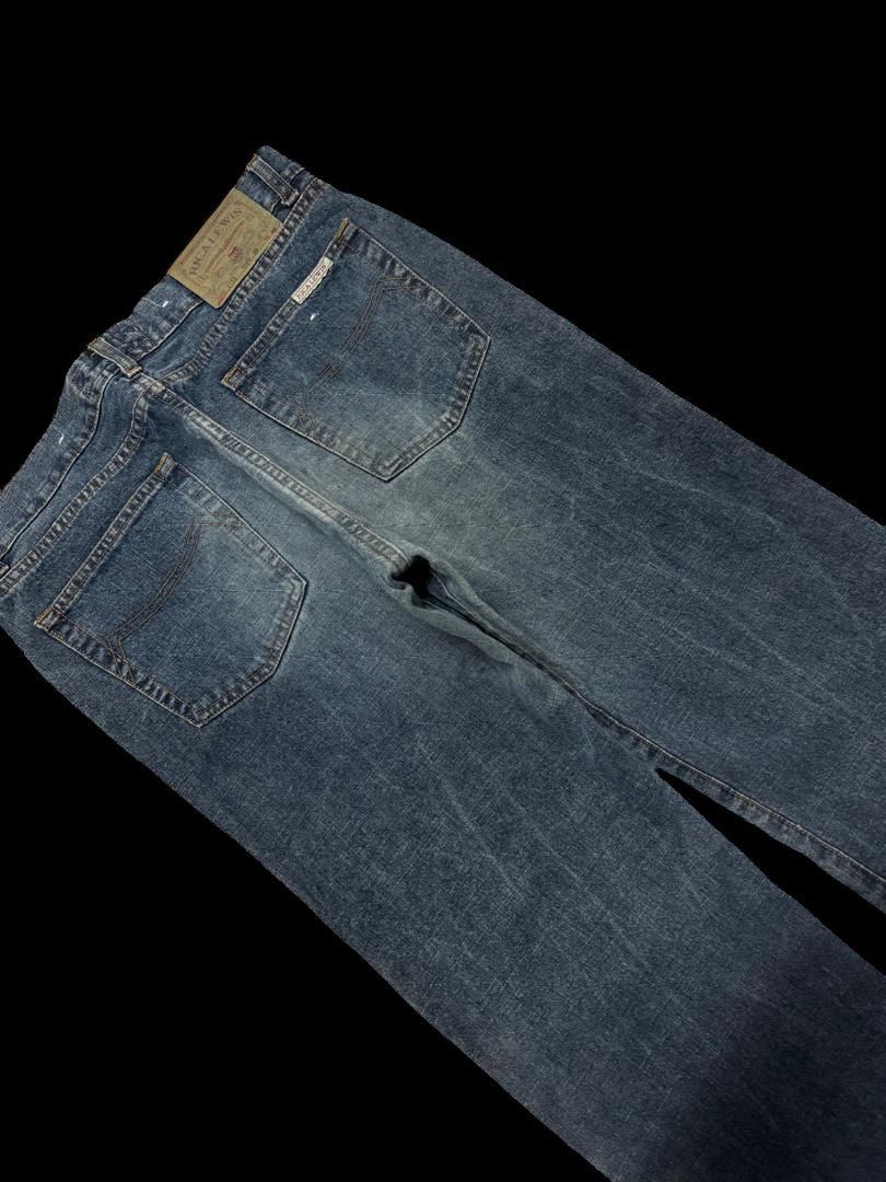 BAGGY 90s Rica Lewis Designer Sick Mudwash Distres Dark Jean