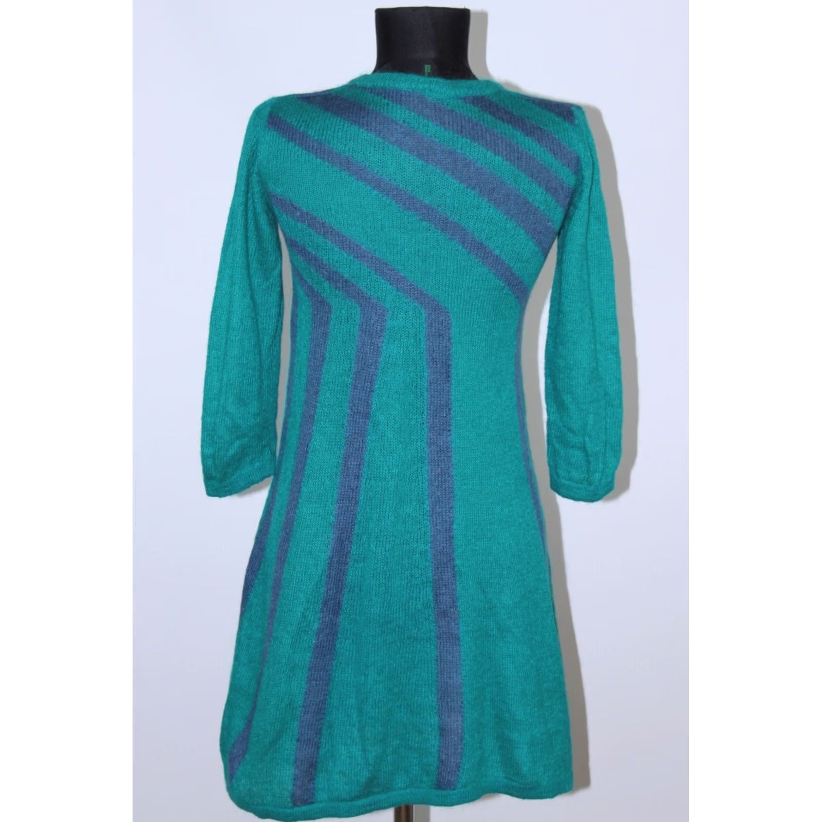 United Colors Of Benetton United Colors of Benetton Womens Mohair Blend Dress XS Green A-Line Dress XS Womens Size XS / US 0-2 / IT 36-38 - 4 Thumbnail