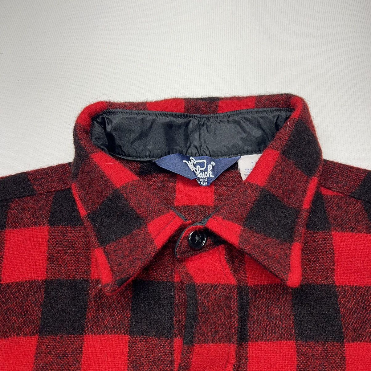 Vintage × Woolrich Woolen Mills Woolrich Flannel Shirt Red Plaid Buffalo Button Up Wool Size US L / EU 52-54 / 3 - 4 Thumbnail