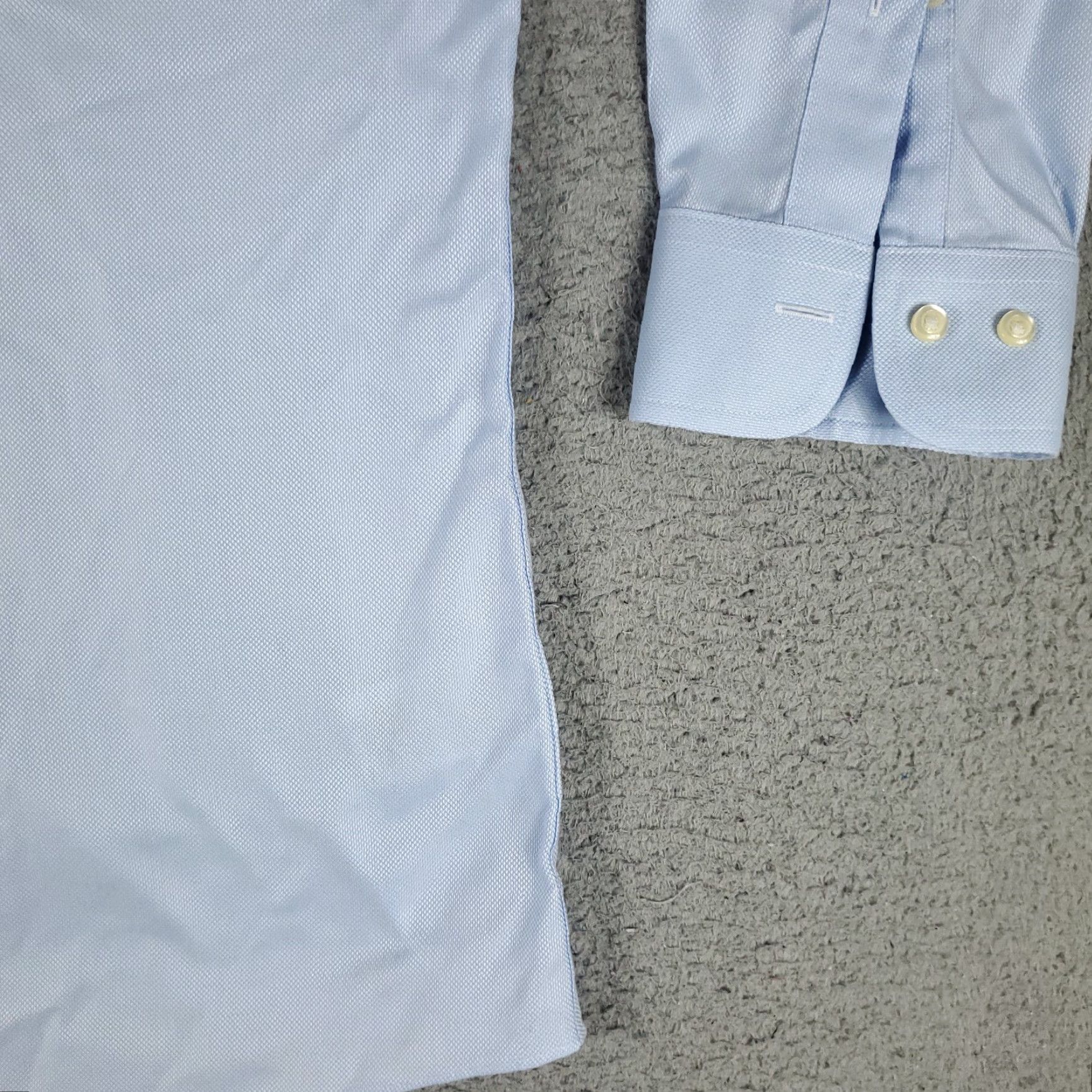 Brooks Brothers VINTAGE Brooks Brothers Dress Shirt Men 17 Blue Long Sleeve Business Casual Formal Workwear Size 46R - 5 Thumbnail