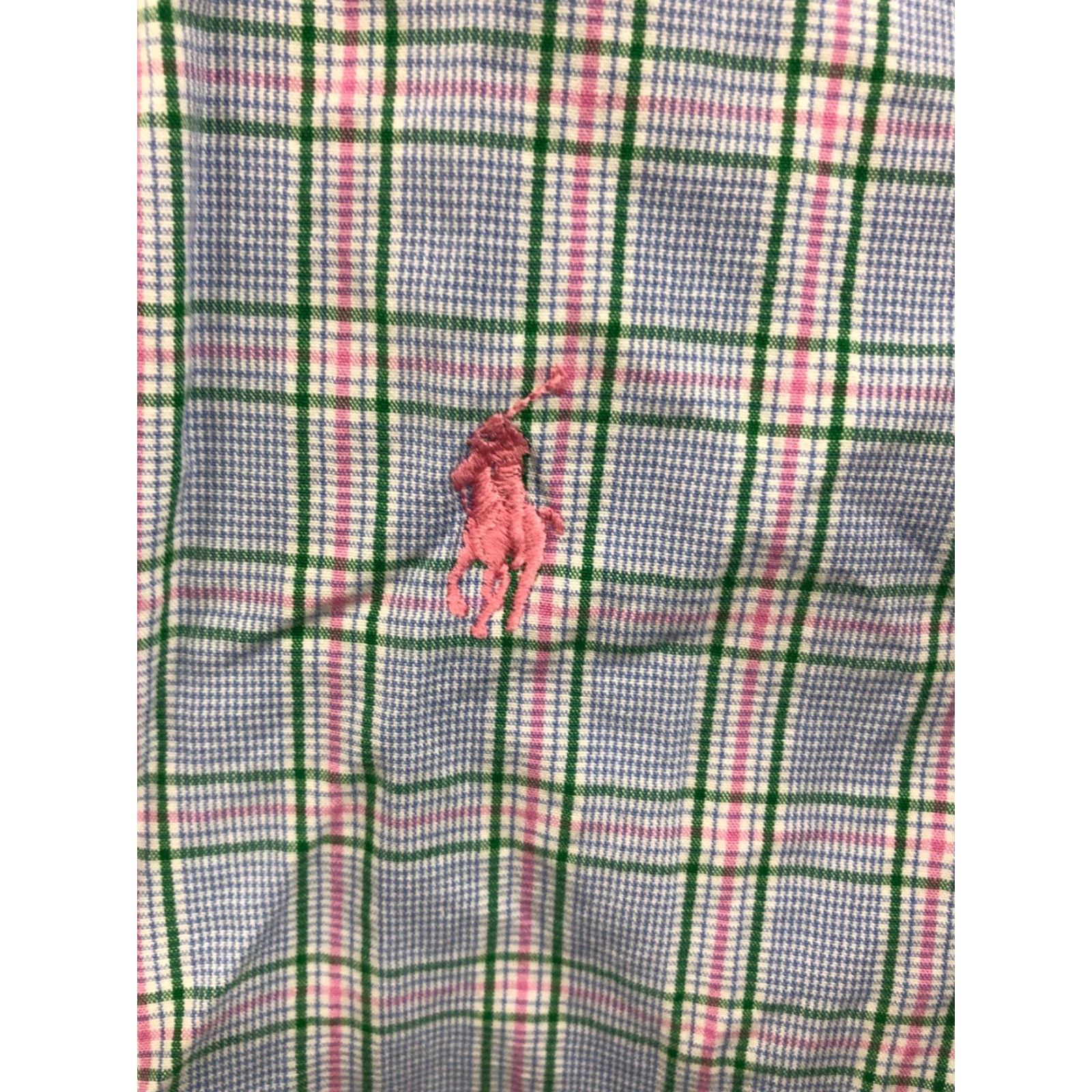 Ralph Lauren Ralph Lauren Shirt Mens Long Sleeve Button-Down Collar Blue Check 15.5 32/33 Regular Pattern Size US L / EU 52-54 / 3 - 2 Thumbnail