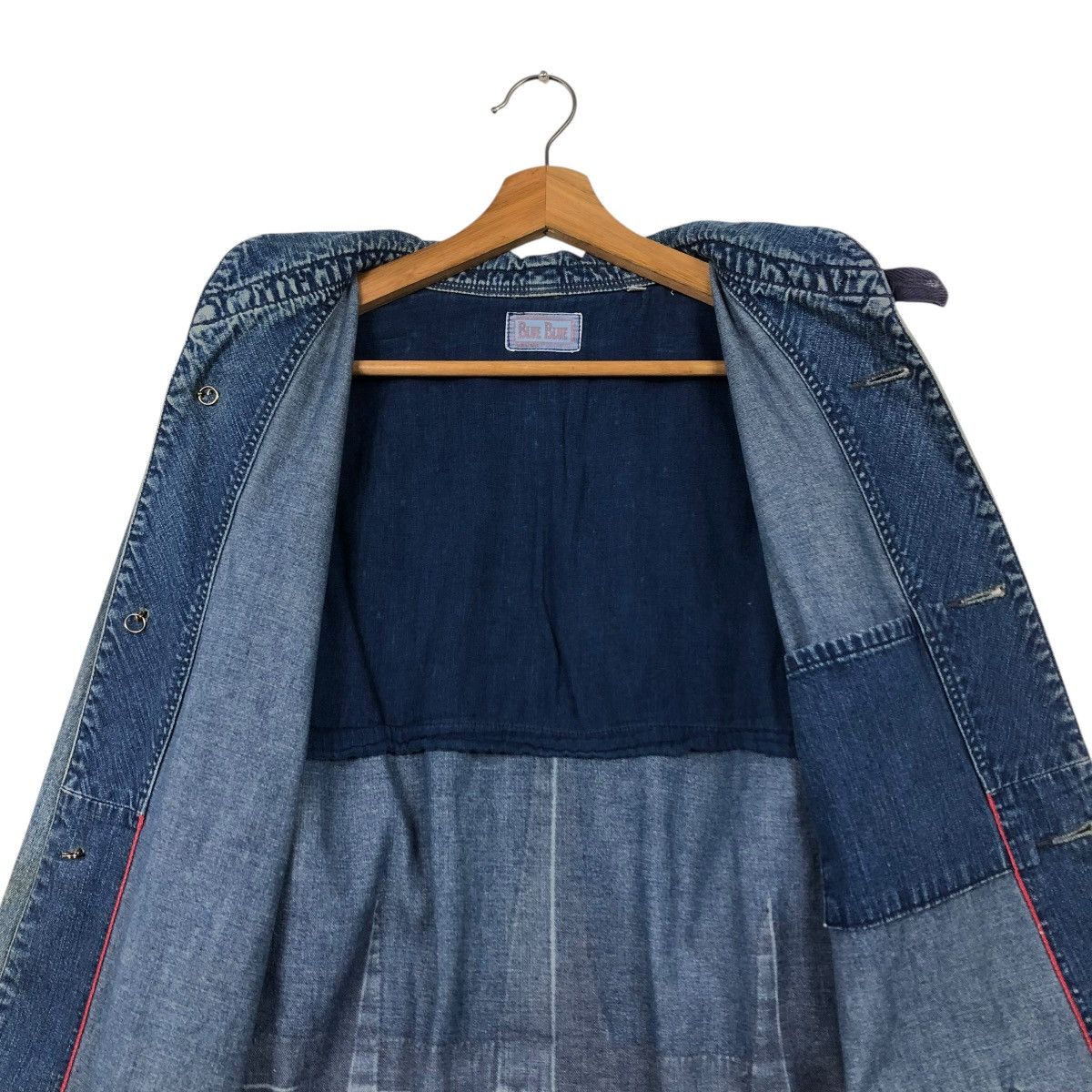 Blue Blue Japan 🔥VINTAGE DENIM JACKET DENIM PATCHWORK BLUE BLUE JAPAN Size US M / EU 48-50 / 2 - 15 Thumbnail