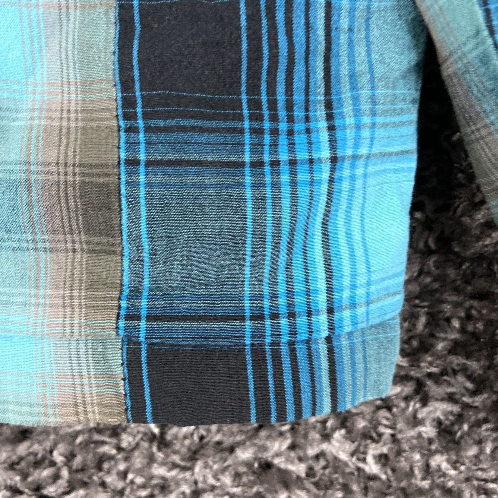 Vintage VINTAGE Ethies Thin Zip Up Jacket Blue Plaid Hooded Men L Jacket Blue Plaid Mens Large Size US L / EU 52-54 / 3 - 2 Thumbnail