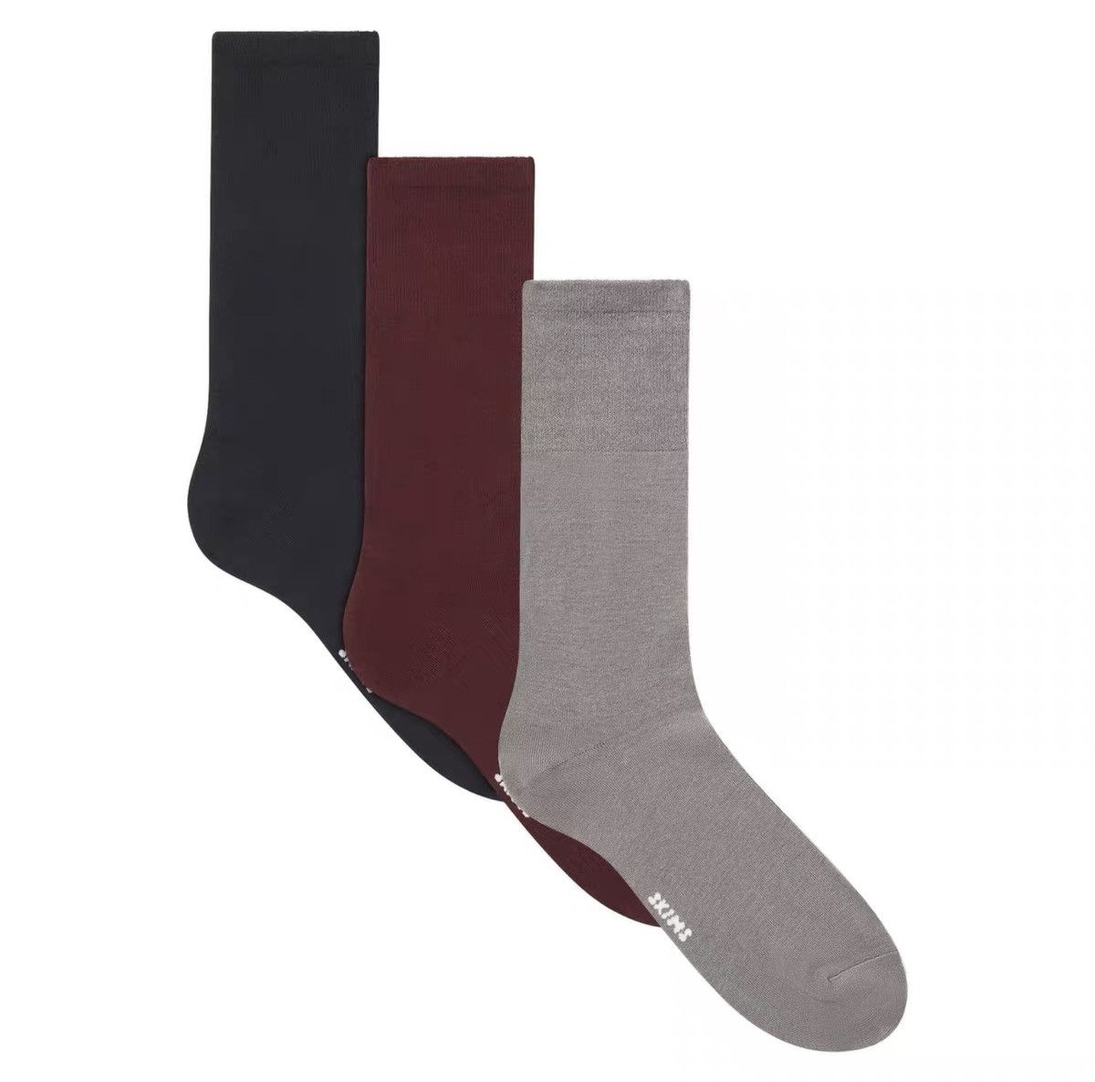 Skim Milk Skims Men’s DAY SOCK 3‑Pack – High‑Crew Dress Socks Size ONE SIZE - 1 Thumbnail