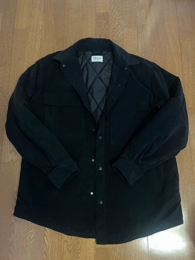 Fear of God Fear of God Suede black padded jacket Size US L / EU 52-54 / 3 - 1 Thumbnail